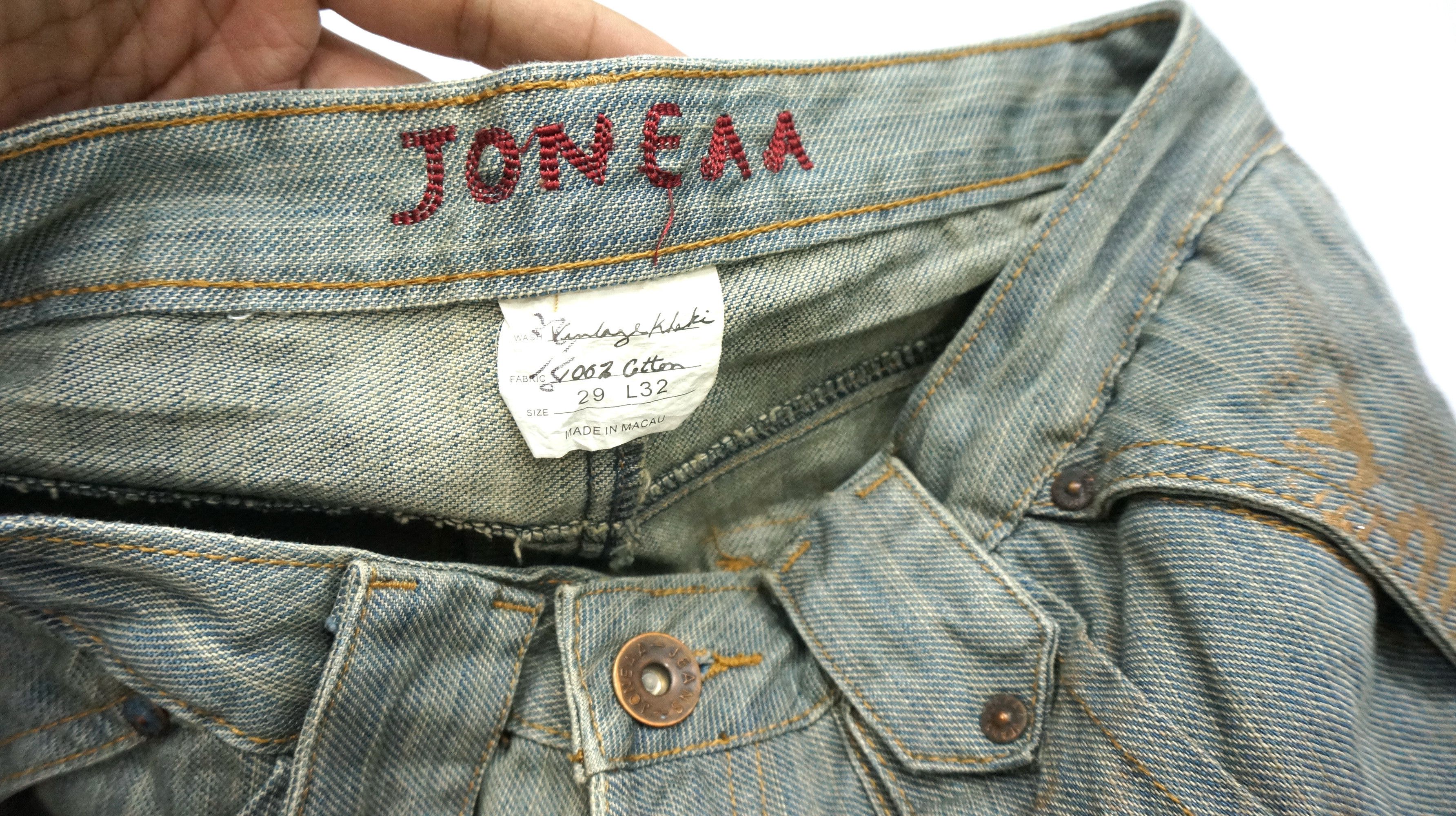 Japanese Brand RARE SICK 🔥 JONEAA Mud Wash Cargo Tactical Bondage Pants Size US 29 - 11 Thumbnail