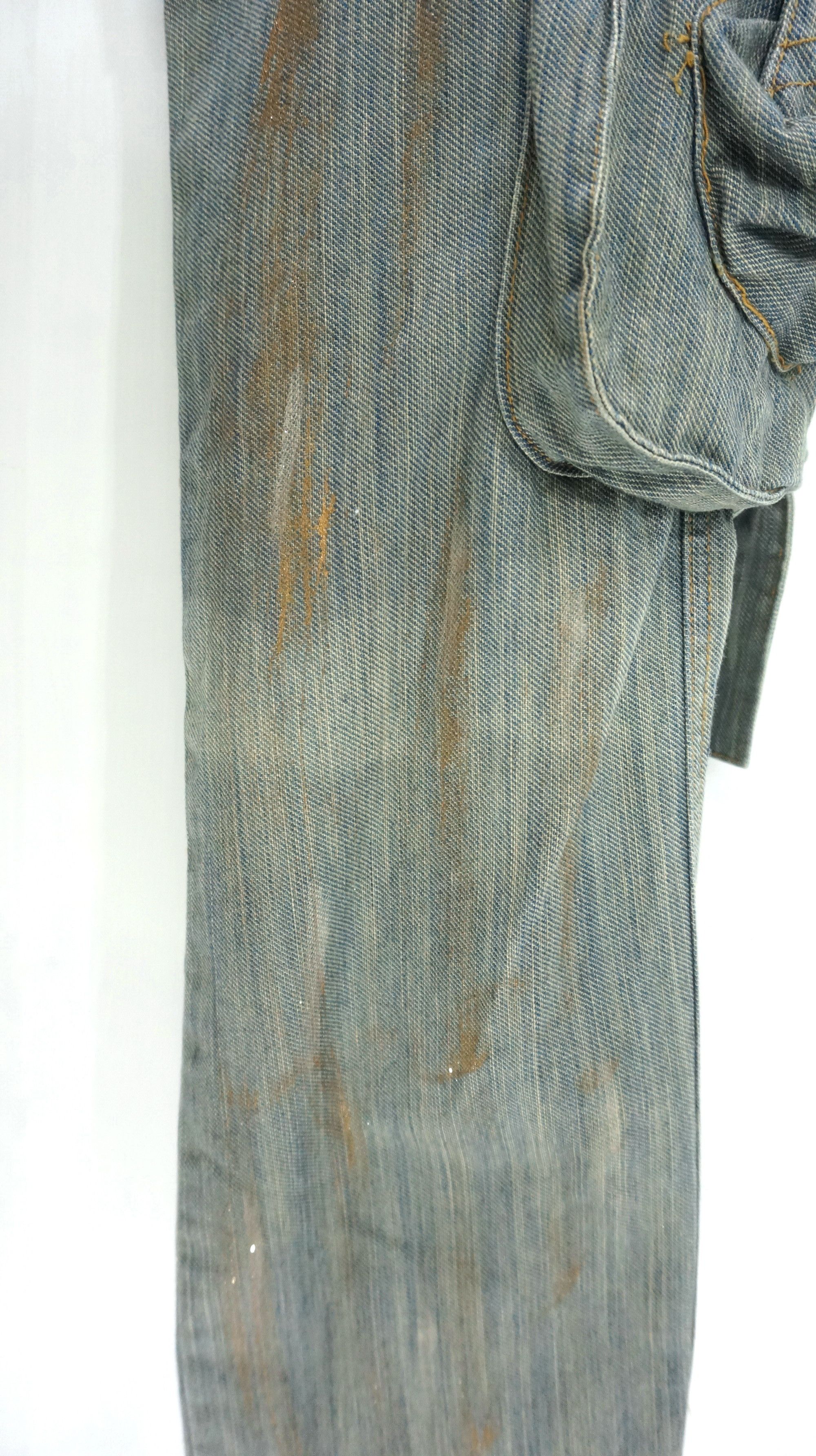 Japanese Brand RARE SICK 🔥 JONEAA Mud Wash Cargo Tactical Bondage Pants Size US 29 - 9 Thumbnail