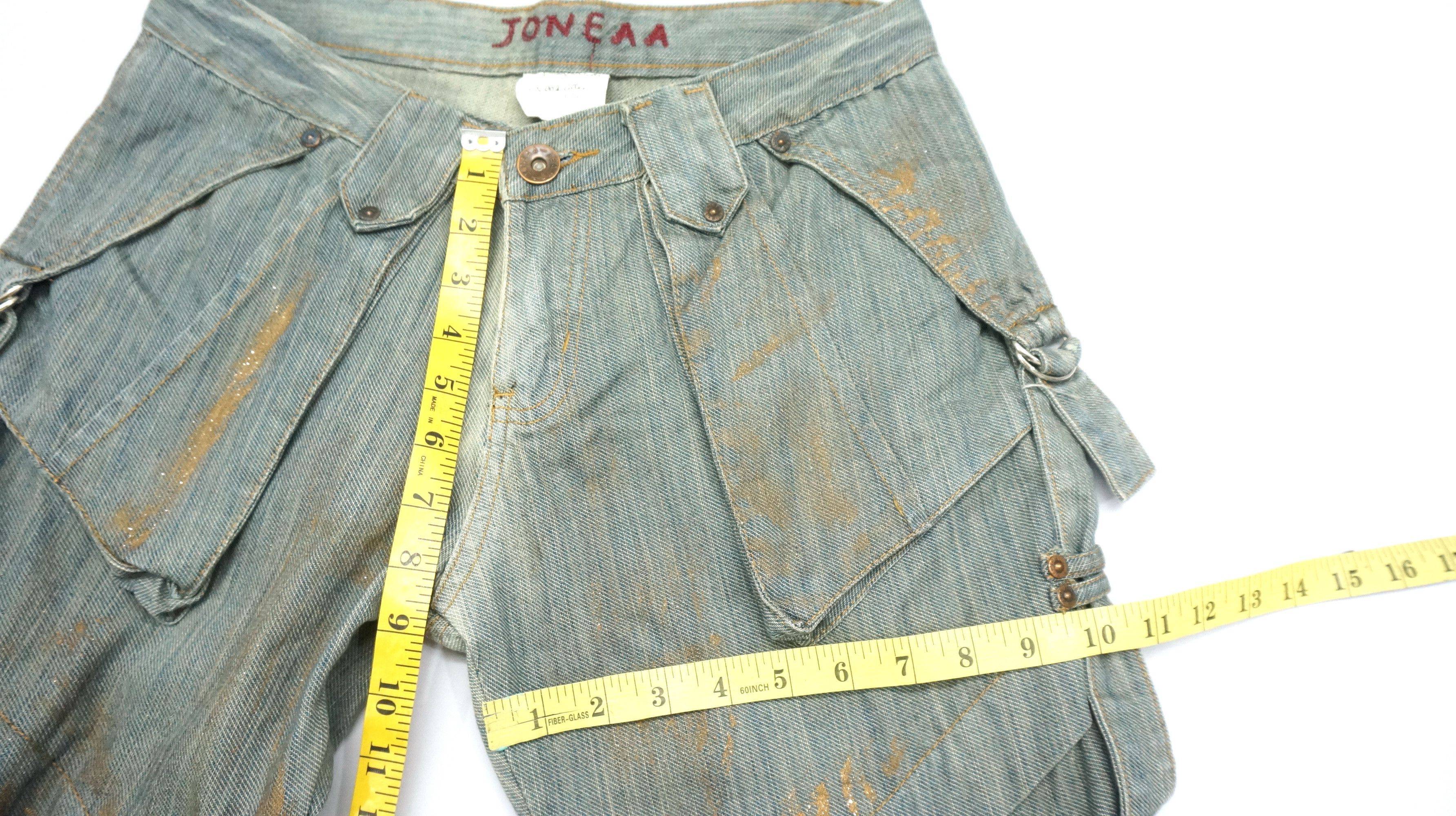 Japanese Brand RARE SICK 🔥 JONEAA Mud Wash Cargo Tactical Bondage Pants Size US 29 - 13 Thumbnail