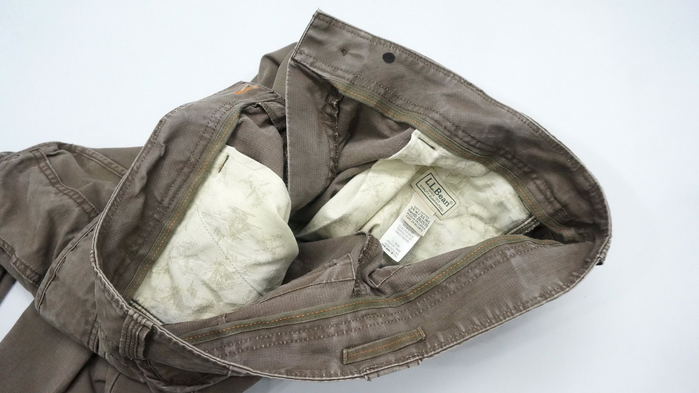 L.L. Bean 🔥 Vintage LL Bean Faded Brown Cargo Pants Size US 34 / EU 50 - 20 Thumbnail