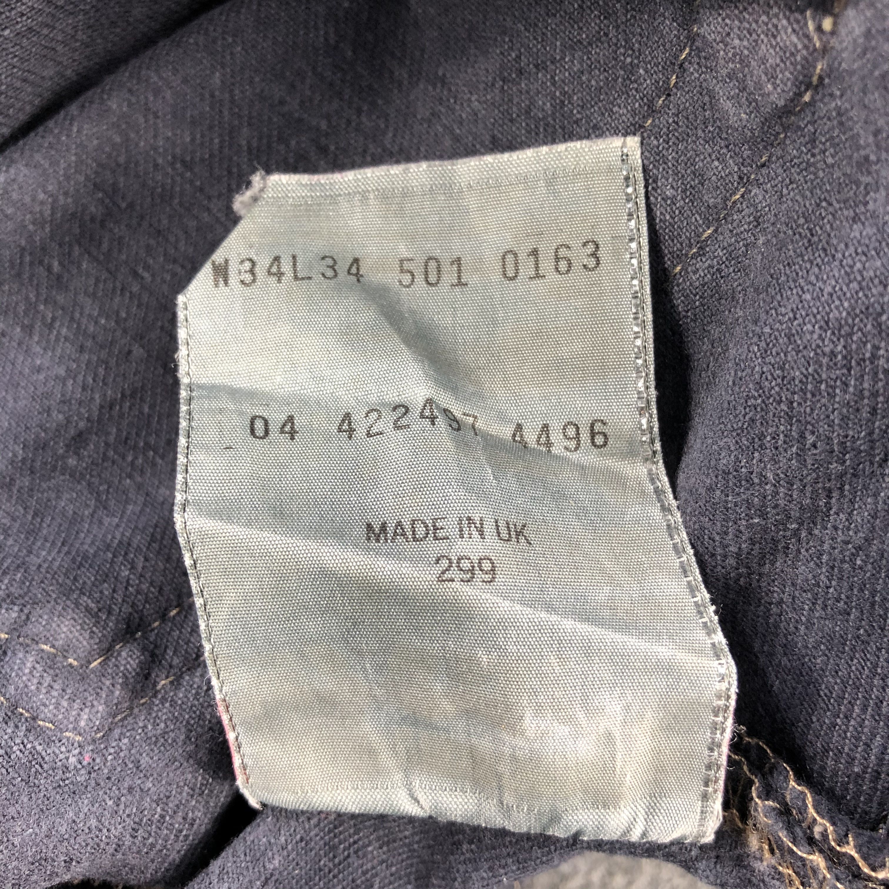 Levi's 90s Vintage Distress Levis 501 Jeans-JM1521 Size US 34 / EU 50 - 11 Thumbnail