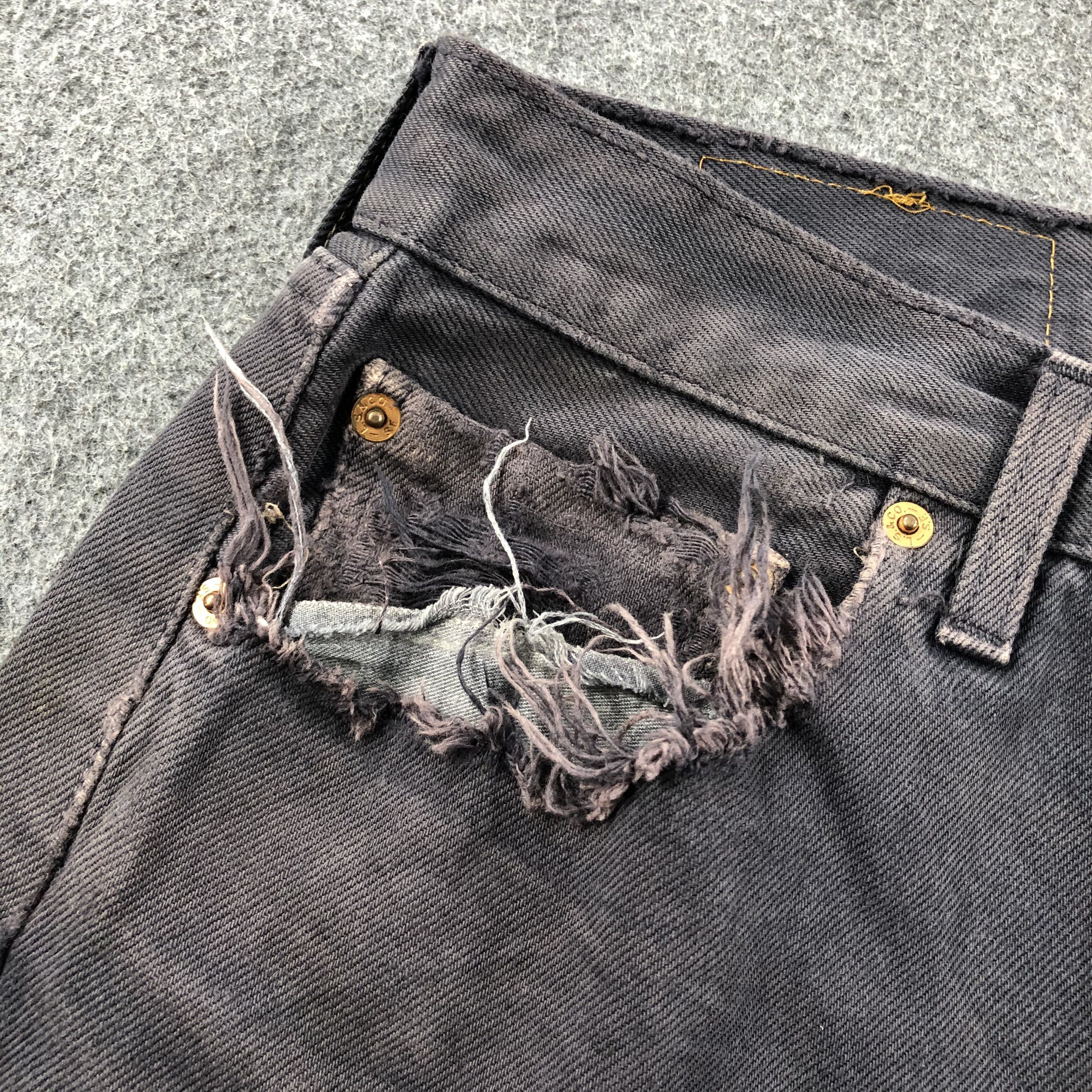 Levi's 90s Vintage Distress Levis 501 Jeans-JM1521 Size US 34 / EU 50 - 13 Thumbnail