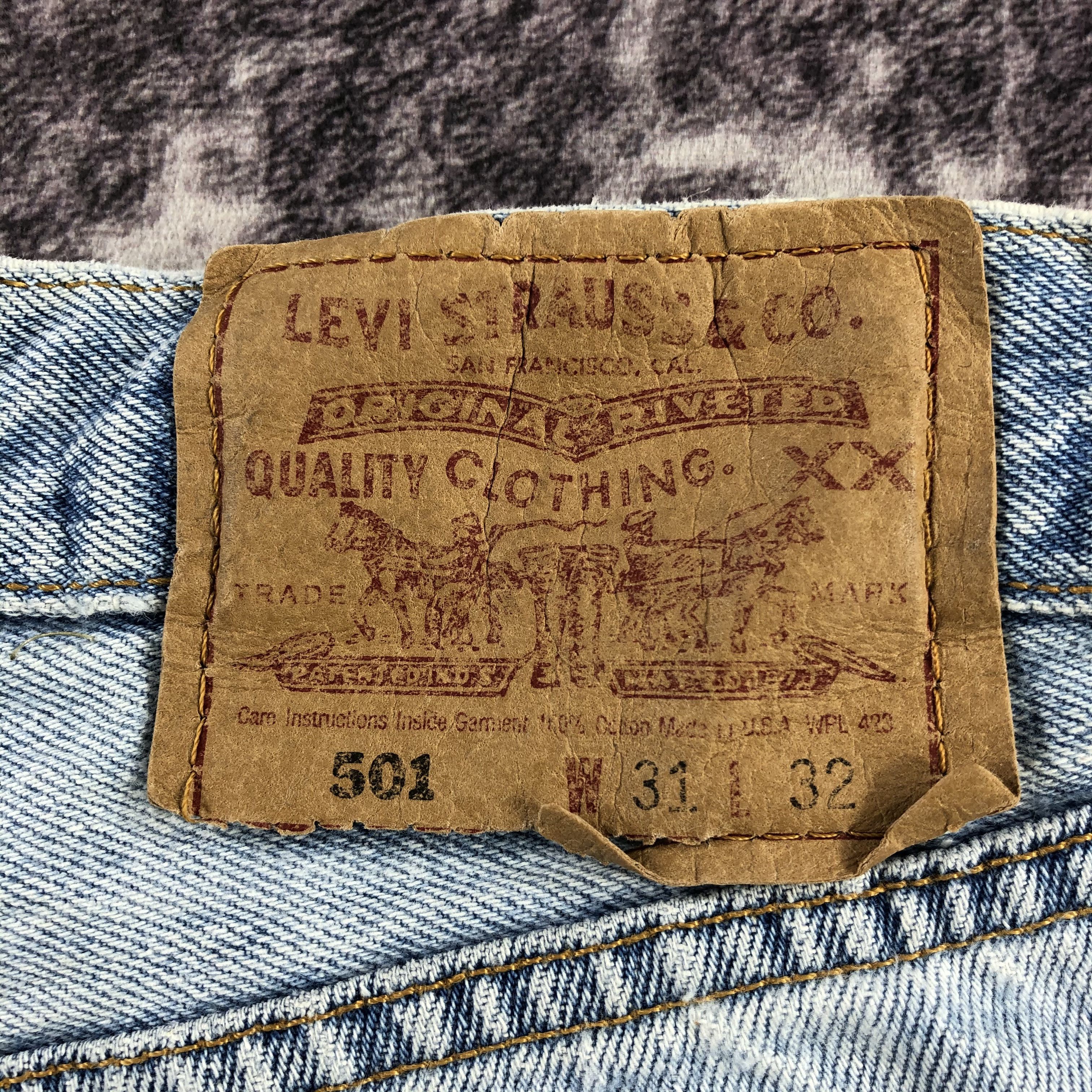 Levi's × Vintage 90s Vintage Light Wash Levis 501 Jeans-JM2901 Size US 30 / EU 46 - 5 Thumbnail