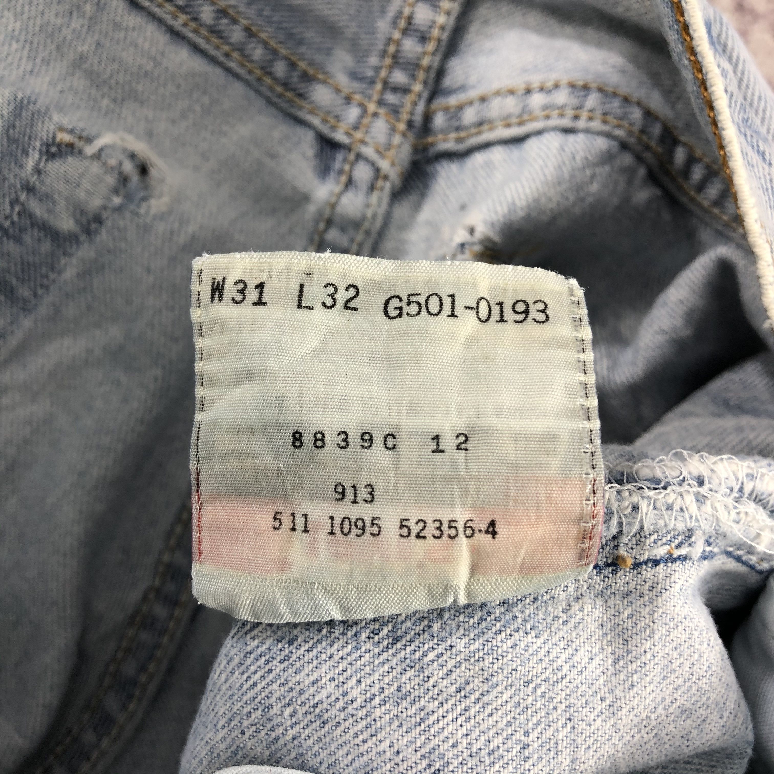 Levi's × Vintage 90s Vintage Light Wash Levis 501 Jeans-JM2901 Size US 30 / EU 46 - 12 Thumbnail