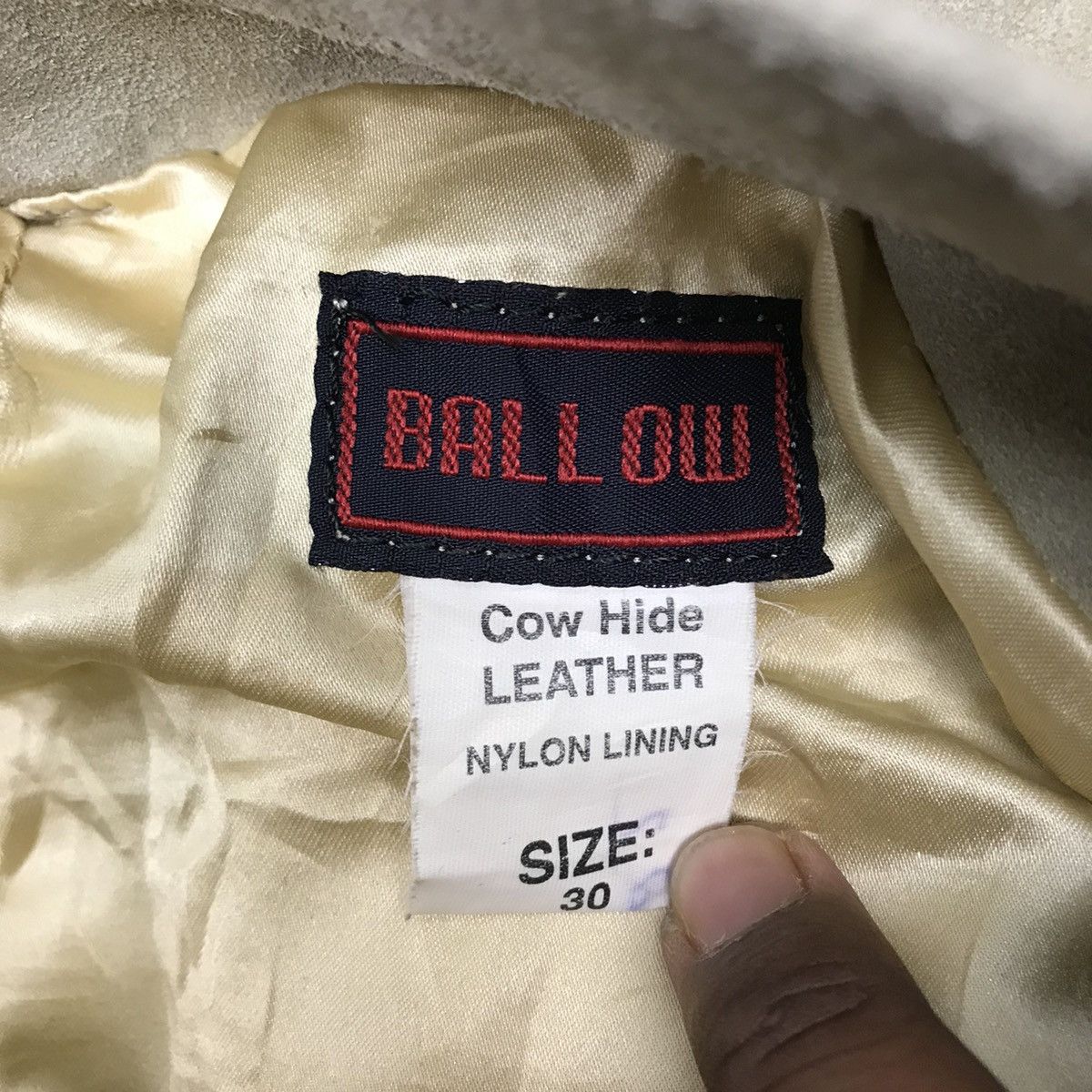 Genuine Leather Vintage Ballow Cow Leather Pants Size US 30 / EU 46 - 7 Thumbnail
