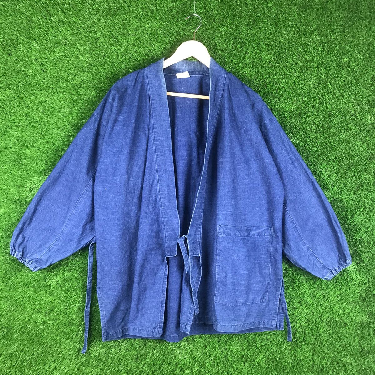 Japanese Brand Vintage Denim Kimono Japanese Traditional Size US M / EU 48-50 / 2 - 1 Thumbnail