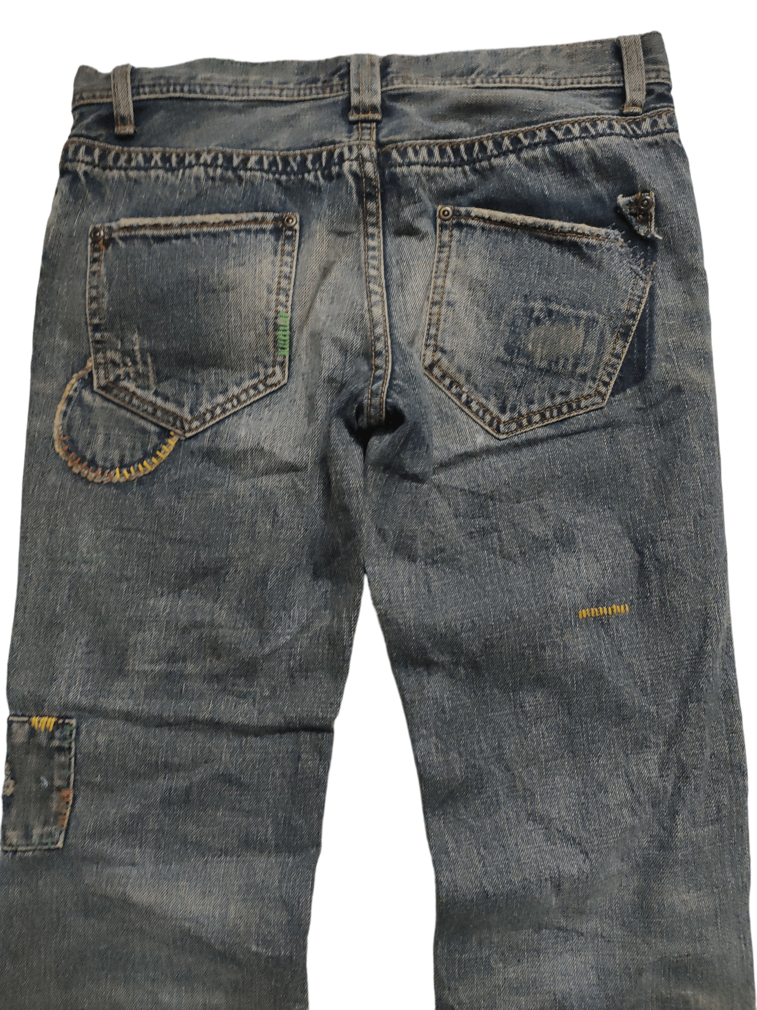 Japanese Brand Denime Jeans 'ar' Patchwork Inspired UNDERCOVER Design Size US 30 / EU 46 - 4 Thumbnail