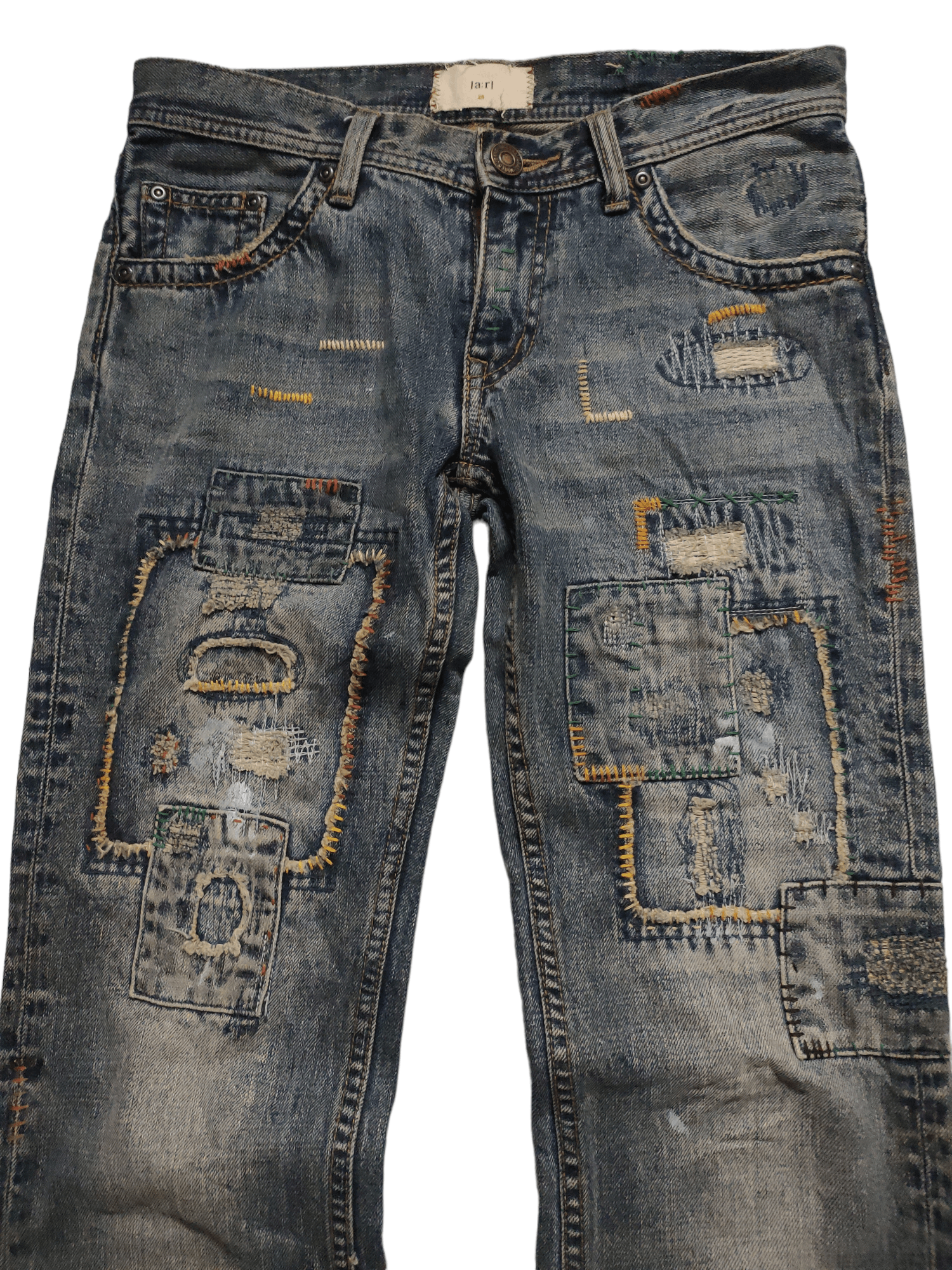Japanese Brand Denime Jeans 'ar' Patchwork Inspired UNDERCOVER Design Size US 30 / EU 46 - 3 Thumbnail