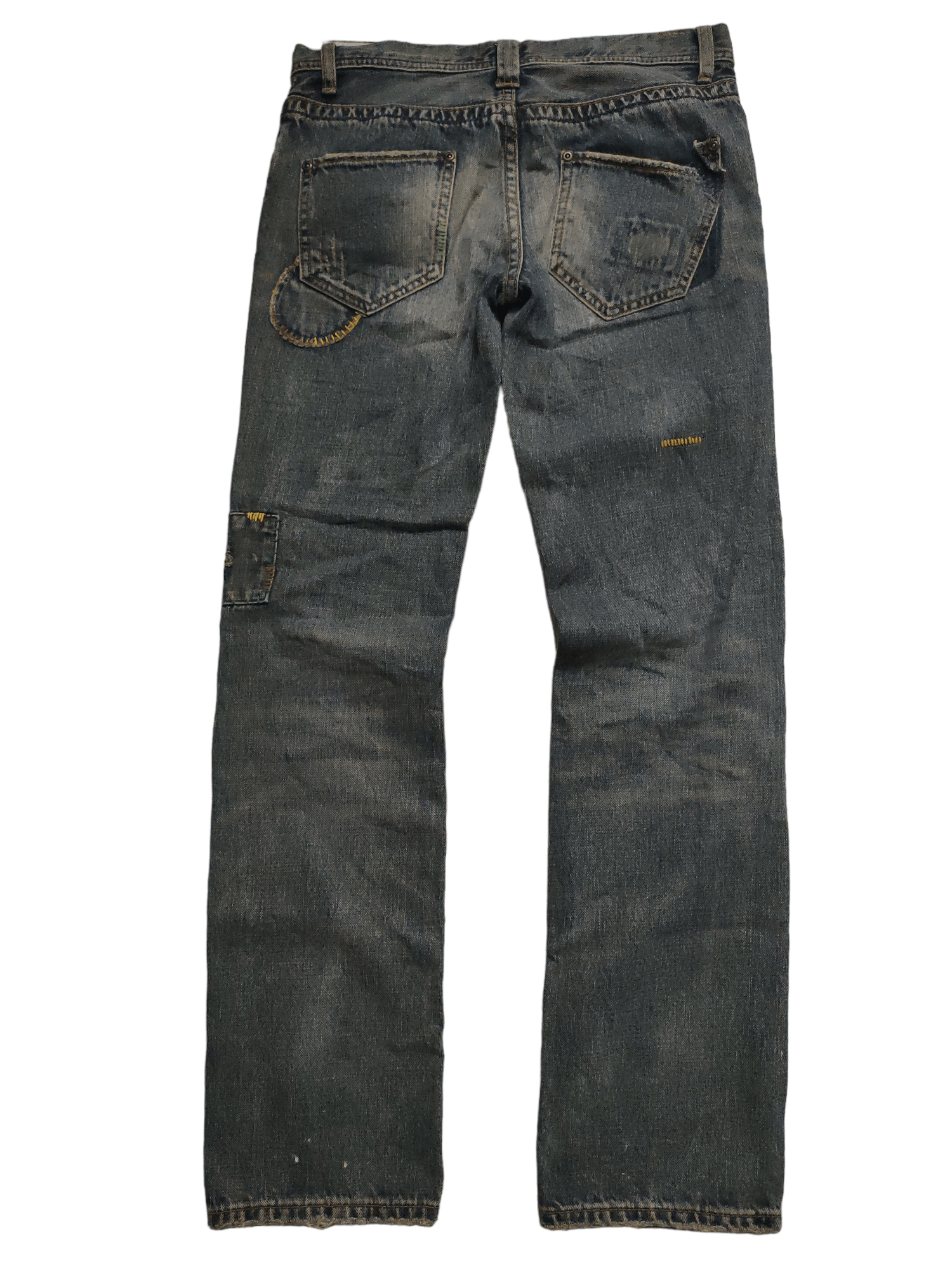 Japanese Brand Denime Jeans 'ar' Patchwork Inspired UNDERCOVER Design Size US 30 / EU 46 - 2 Thumbnail