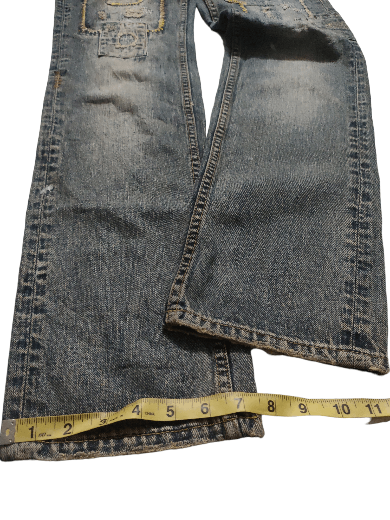 Japanese Brand Denime Jeans 'ar' Patchwork Inspired UNDERCOVER Design Size US 30 / EU 46 - 8 Thumbnail