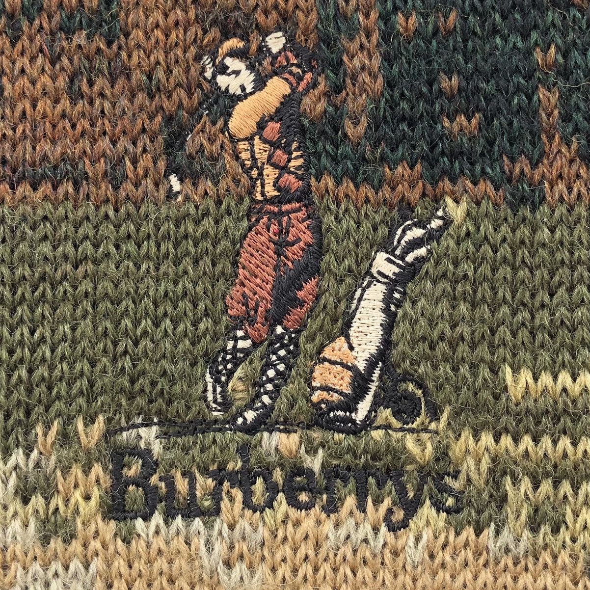 Burberry × Vintage Vintage Burberrys New Wool Golf Course Knit Sweatshirt Size US L / EU 52-54 / 3 - 5 Thumbnail