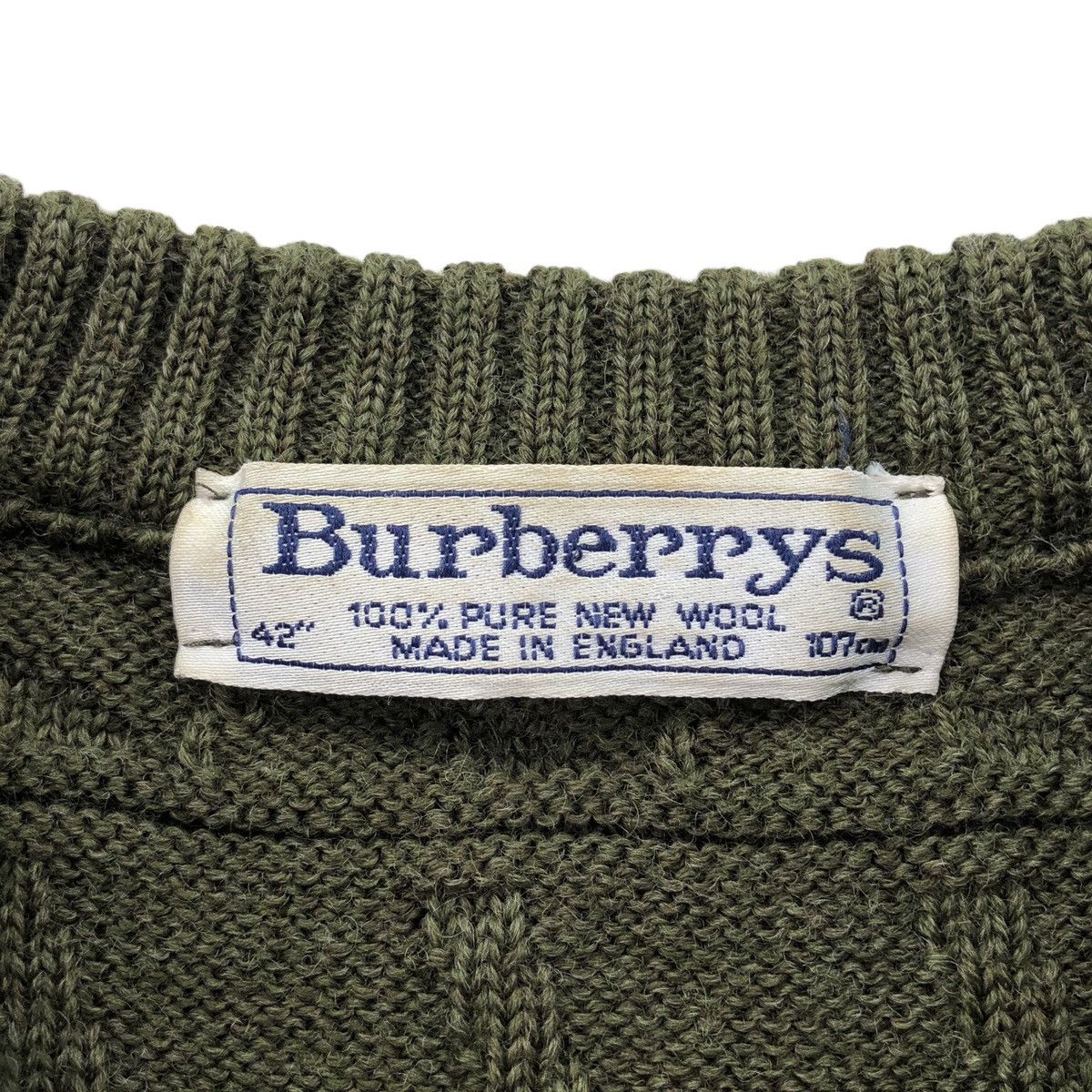 Burberry × Vintage Vintage Burberrys New Wool Golf Course Knit Sweatshirt Size US L / EU 52-54 / 3 - 10 Thumbnail