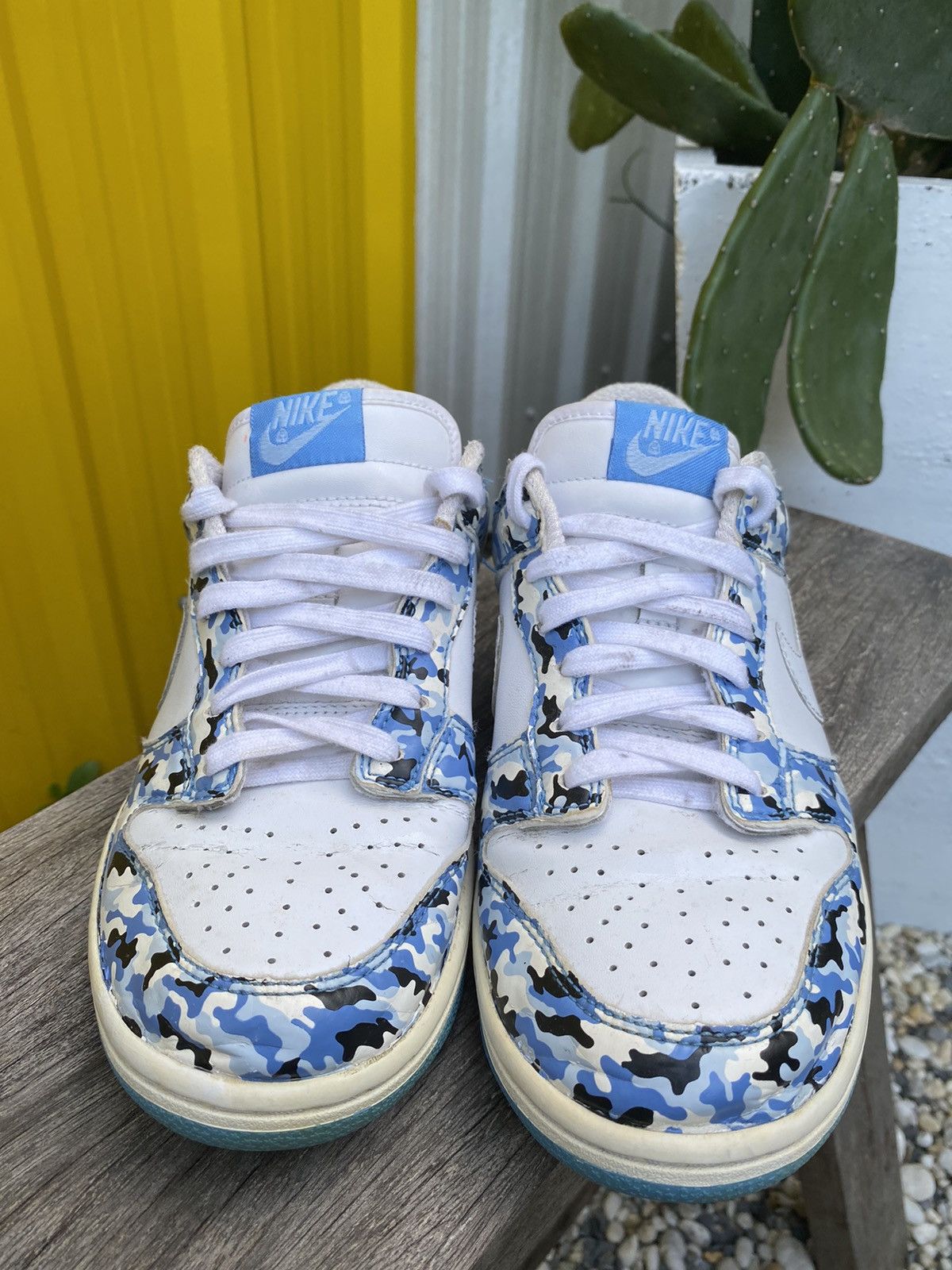 Nike Rare Nike dunk low camo blue white 2006 Size US 7.5 / IT 37.5 - 6 Thumbnail