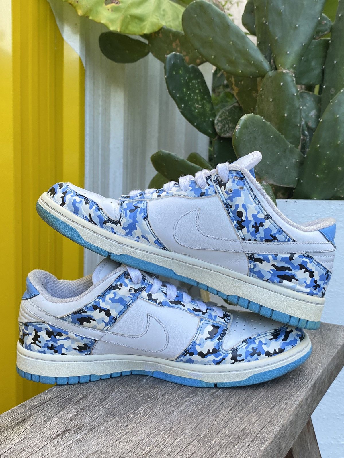 Nike Rare Nike dunk low camo blue white 2006 Size US 7.5 / IT 37.5 - 17 Thumbnail