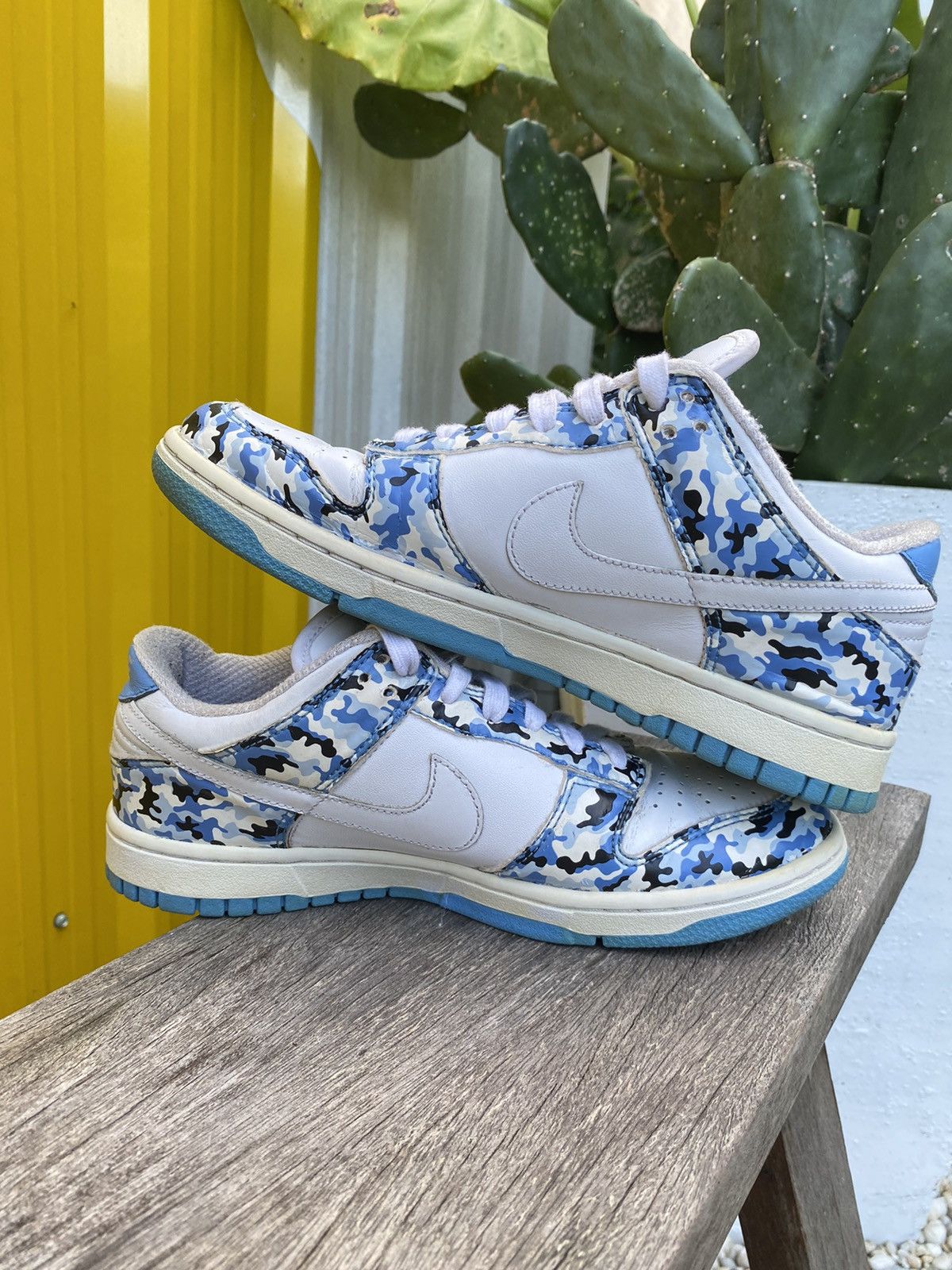 Nike Rare Nike dunk low camo blue white 2006 Size US 7.5 / IT 37.5 - 16 Thumbnail