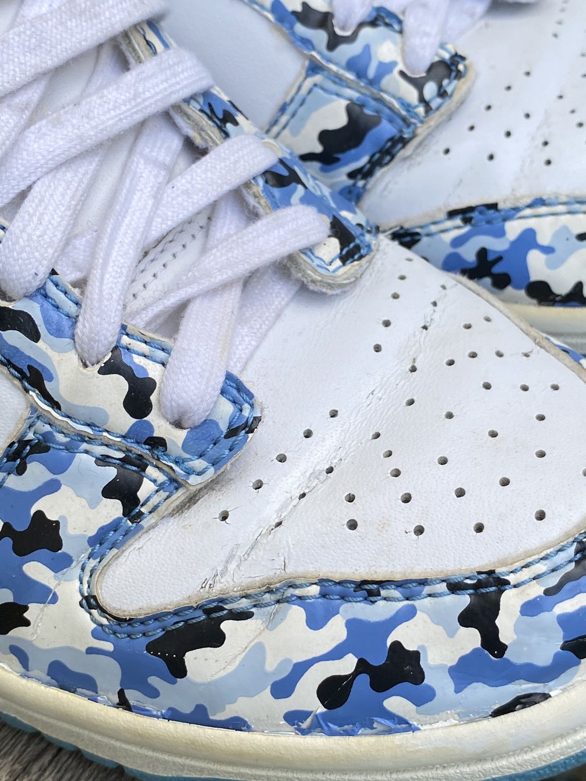Nike Rare Nike dunk low camo blue white 2006 Size US 7.5 / IT 37.5 - 14 Thumbnail