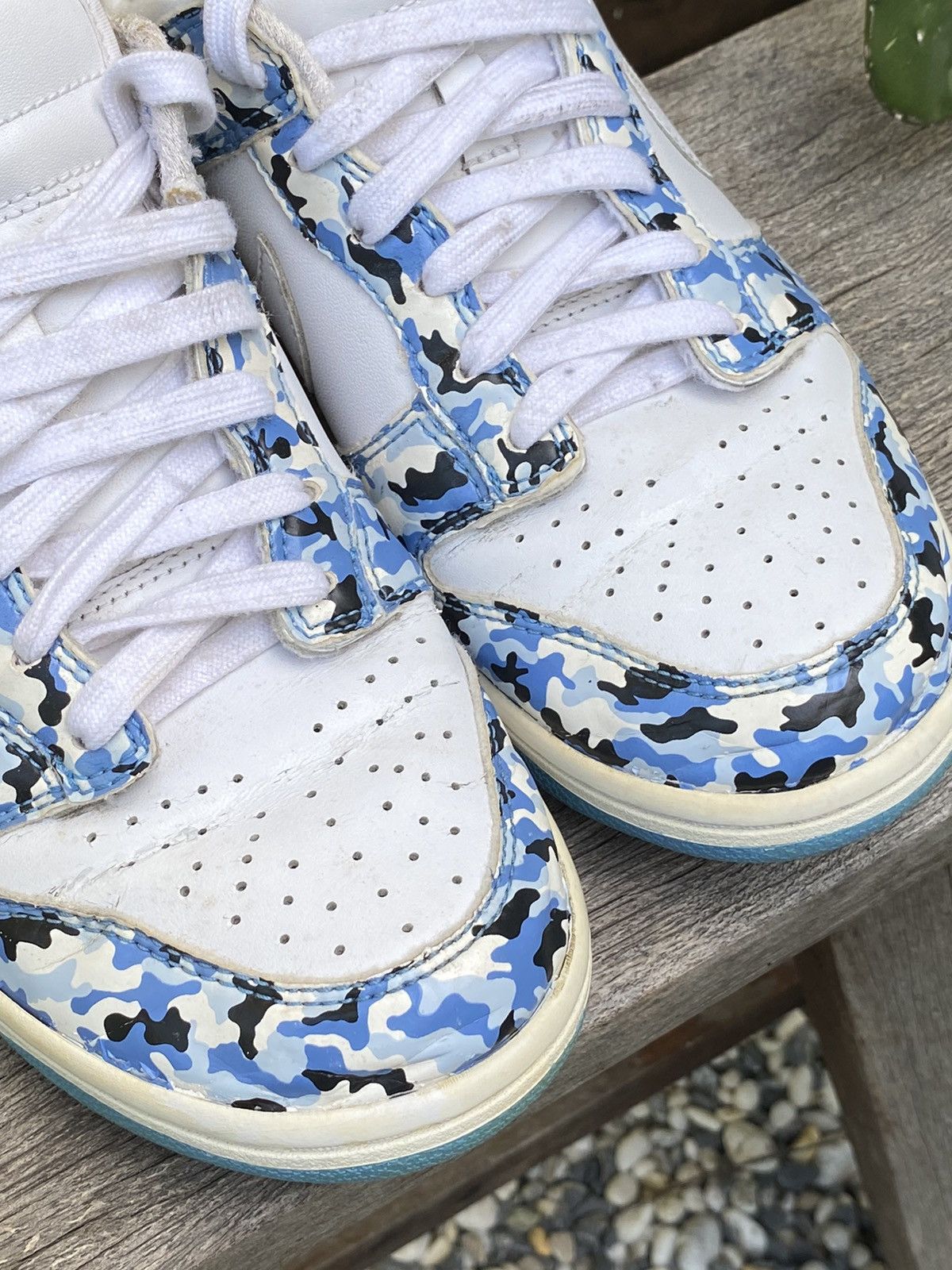 Nike Rare Nike dunk low camo blue white 2006 Size US 7.5 / IT 37.5 - 15 Thumbnail