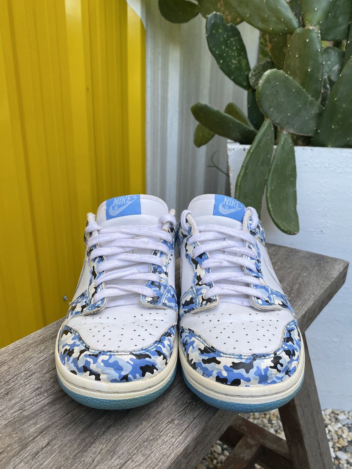 Nike Rare Nike dunk low camo blue white 2006 Size US 7.5 / IT 37.5 - 5 Thumbnail