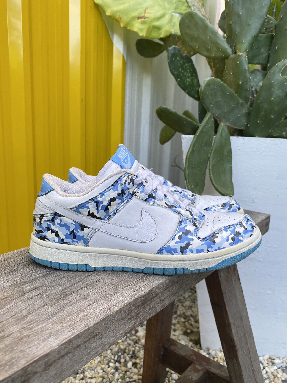 Nike Rare Nike dunk low camo blue white 2006 Size US 7.5 / IT 37.5 - 4 Thumbnail