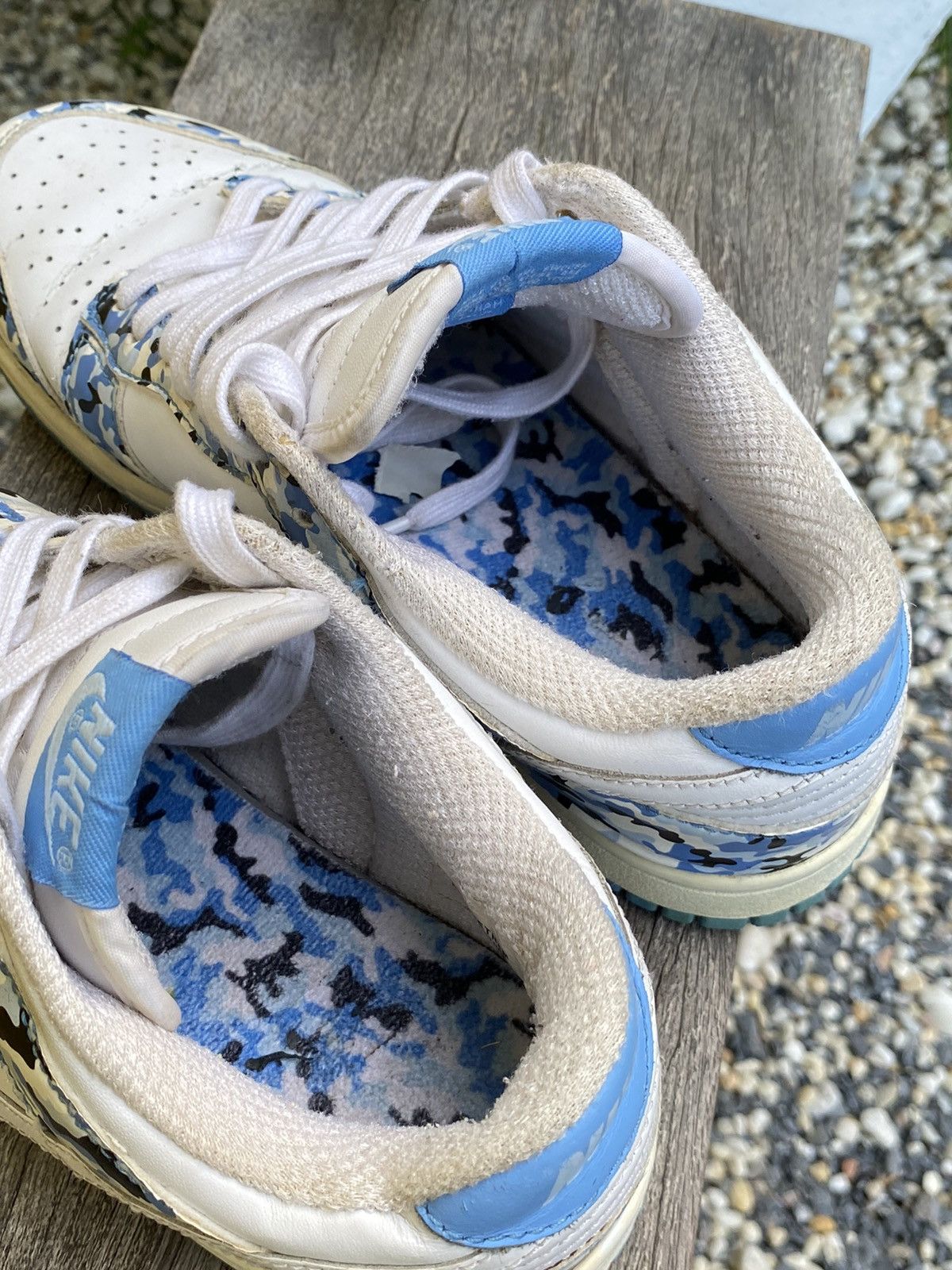 Nike Rare Nike dunk low camo blue white 2006 Size US 7.5 / IT 37.5 - 13 Thumbnail