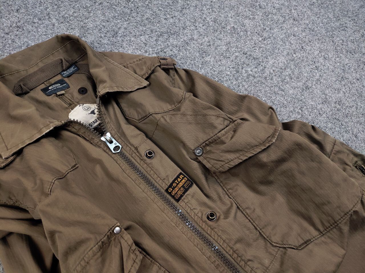 G-Star Vintage 90's G star Raw Overshirt Jacket Brown Distressed Size US L / EU 52-54 / 3 - 12 Thumbnail