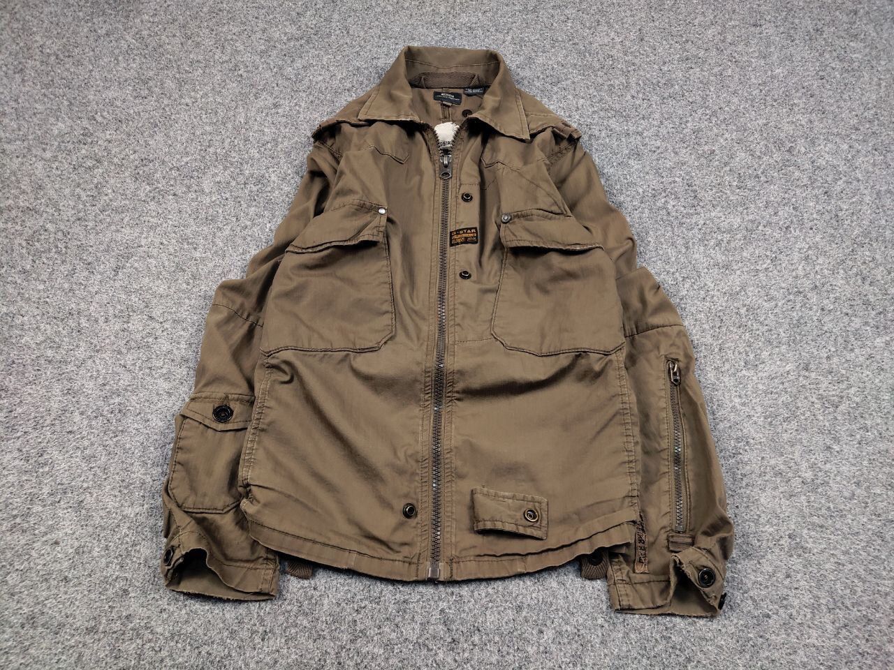 G-Star Vintage 90's G star Raw Overshirt Jacket Brown Distressed Size US L / EU 52-54 / 3 - 2 Thumbnail