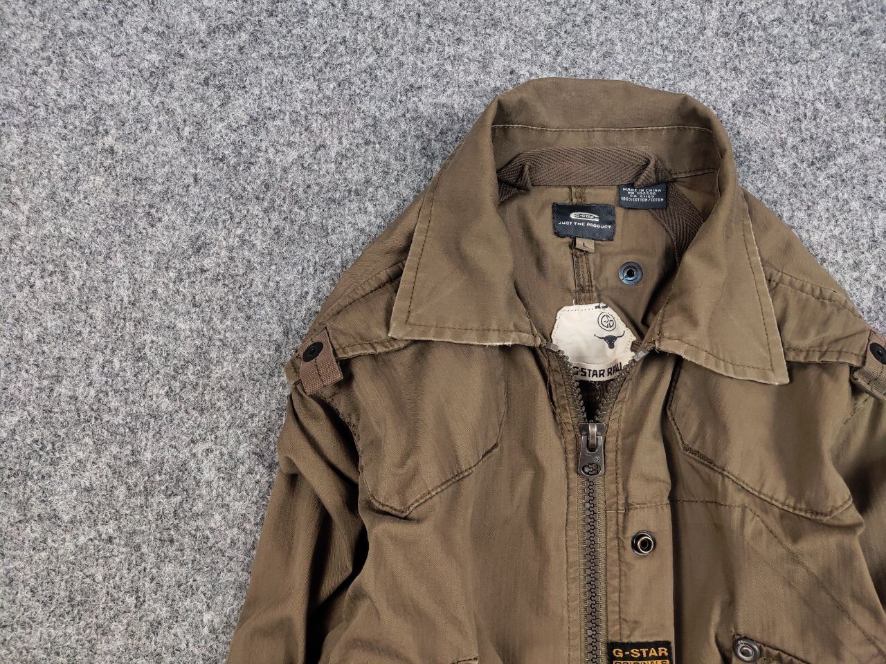 G-Star Vintage 90's G star Raw Overshirt Jacket Brown Distressed Size US L / EU 52-54 / 3 - 11 Thumbnail