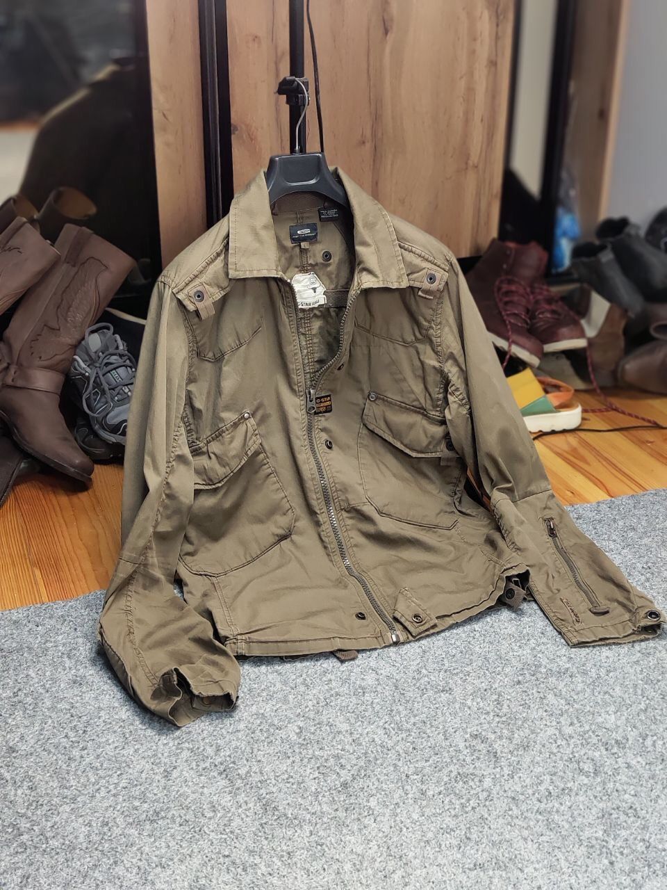 G-Star Vintage 90's G star Raw Overshirt Jacket Brown Distressed Size US L / EU 52-54 / 3 - 23 Thumbnail