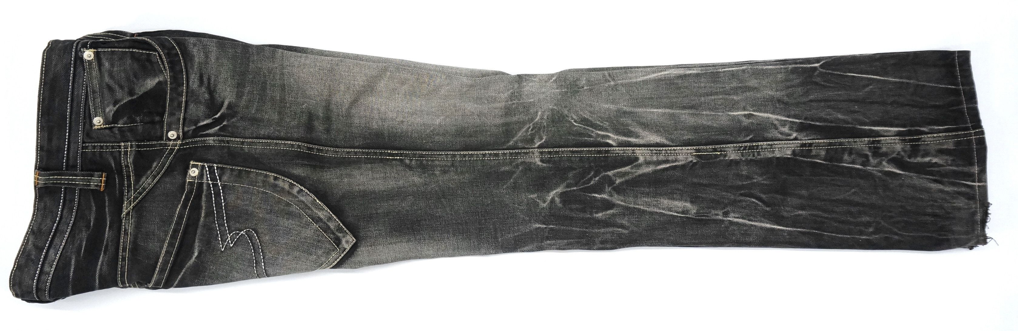 semanticdesign Flare 🔥 Semantic Design Vintage Faded Black Acid Wash Jeans Size US 28 / EU 44 - 16 Thumbnail