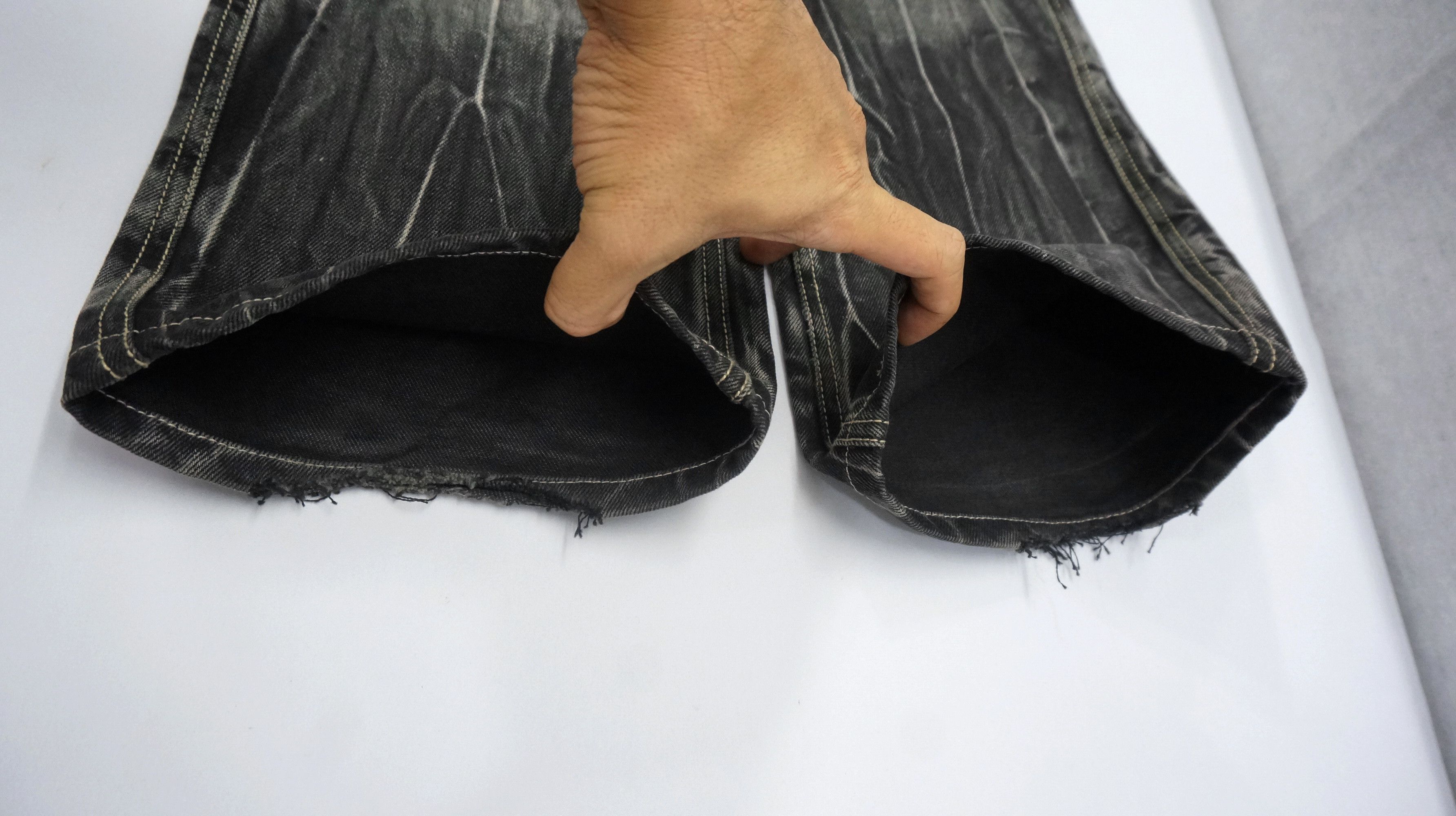 semanticdesign Flare 🔥 Semantic Design Vintage Faded Black Acid Wash Jeans Size US 28 / EU 44 - 15 Thumbnail