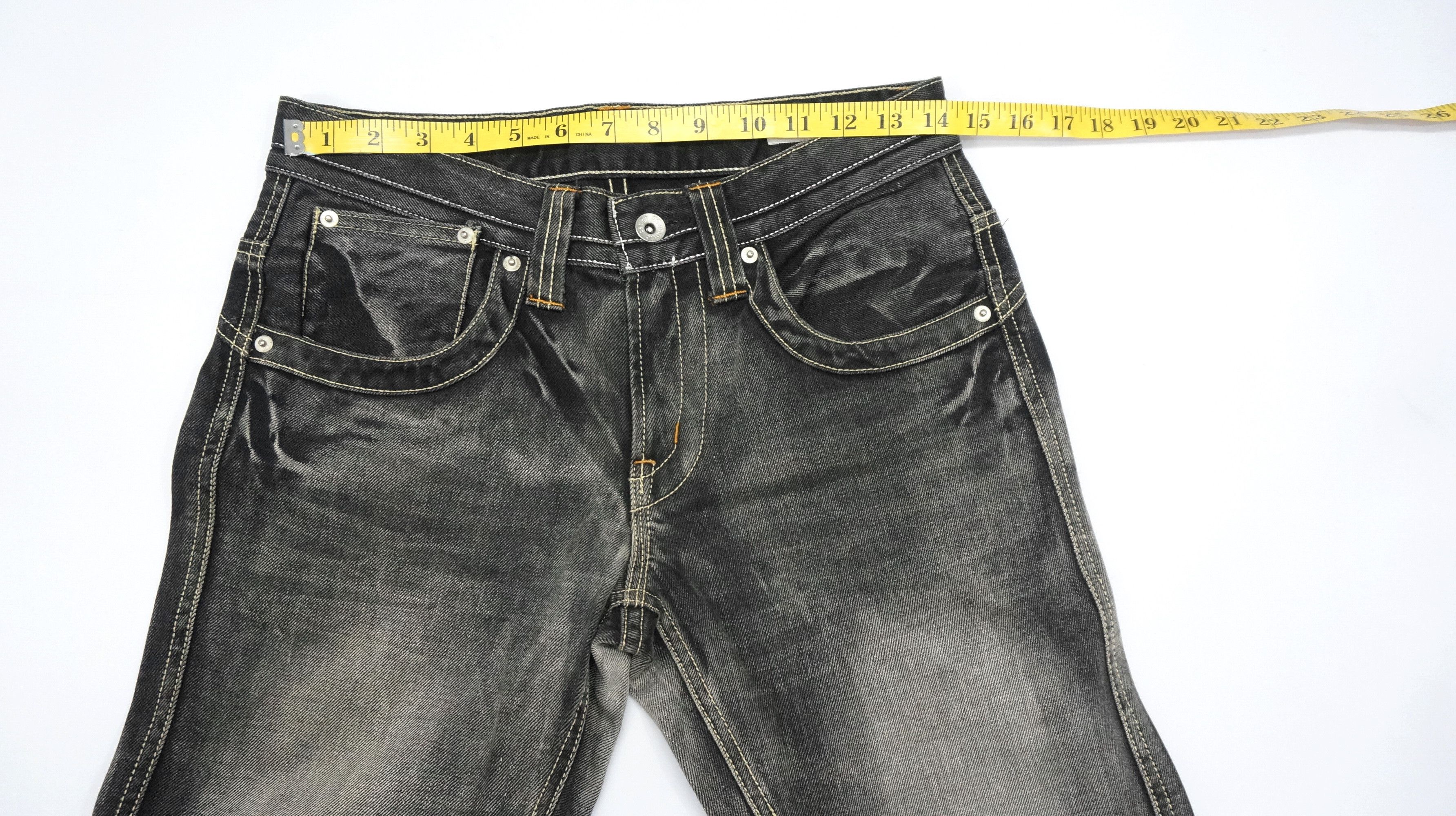 semanticdesign Flare 🔥 Semantic Design Vintage Faded Black Acid Wash Jeans Size US 28 / EU 44 - 9 Thumbnail