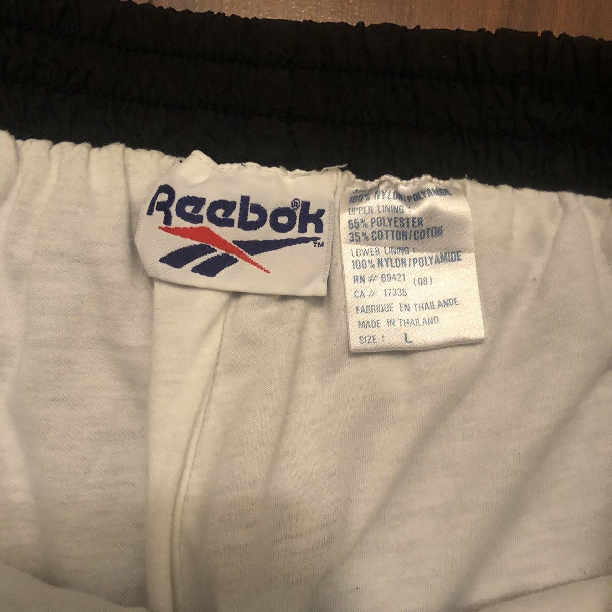Reebok × Vintage vintage 90s lined Reebok Track pants Windbreaker sweatpants Size US 32 / EU 48 - 5 Thumbnail