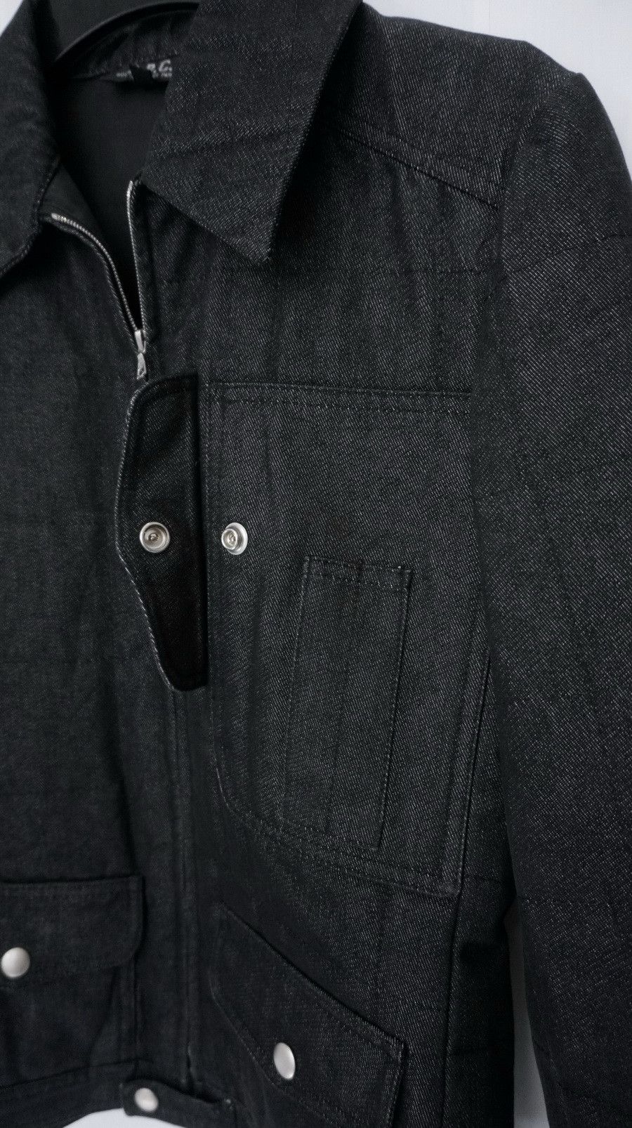 A.P.C. Vintage APC Quilted Black Denim Jacket Size US S / EU 44-46 / 1 - 7 Thumbnail