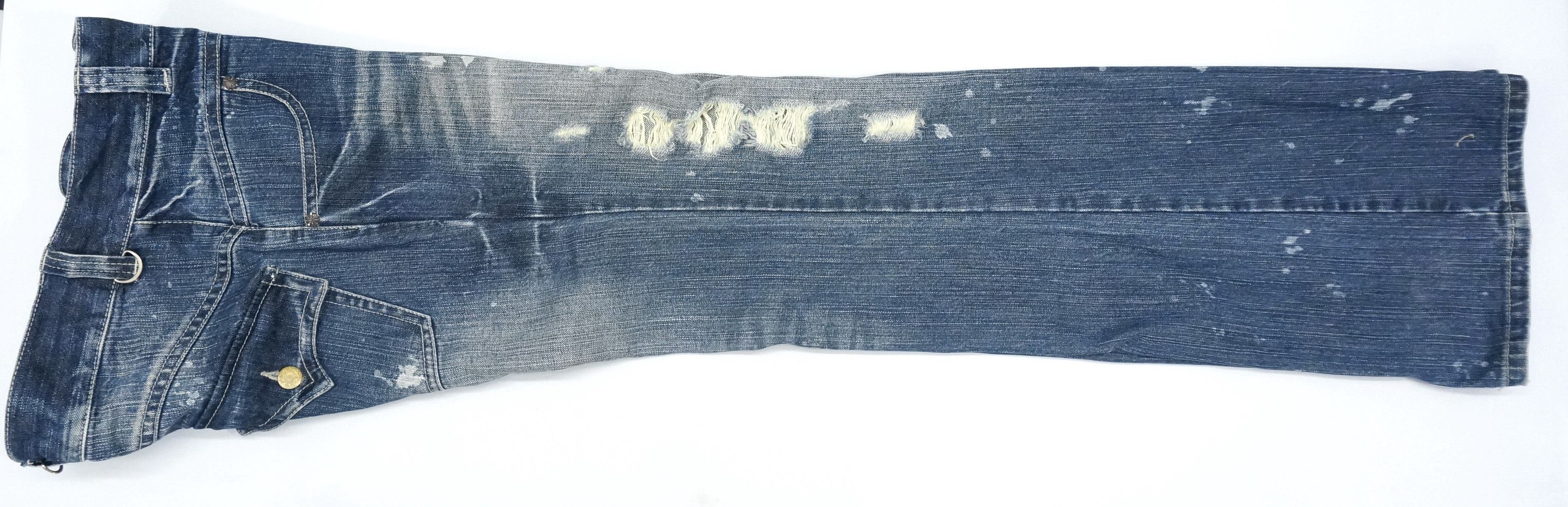 Japanese Brand VTG FLARE 🔥 VICE FAIRY Vintage Punk Distressed Jeans Size US 30 / EU 46 - 3 Thumbnail