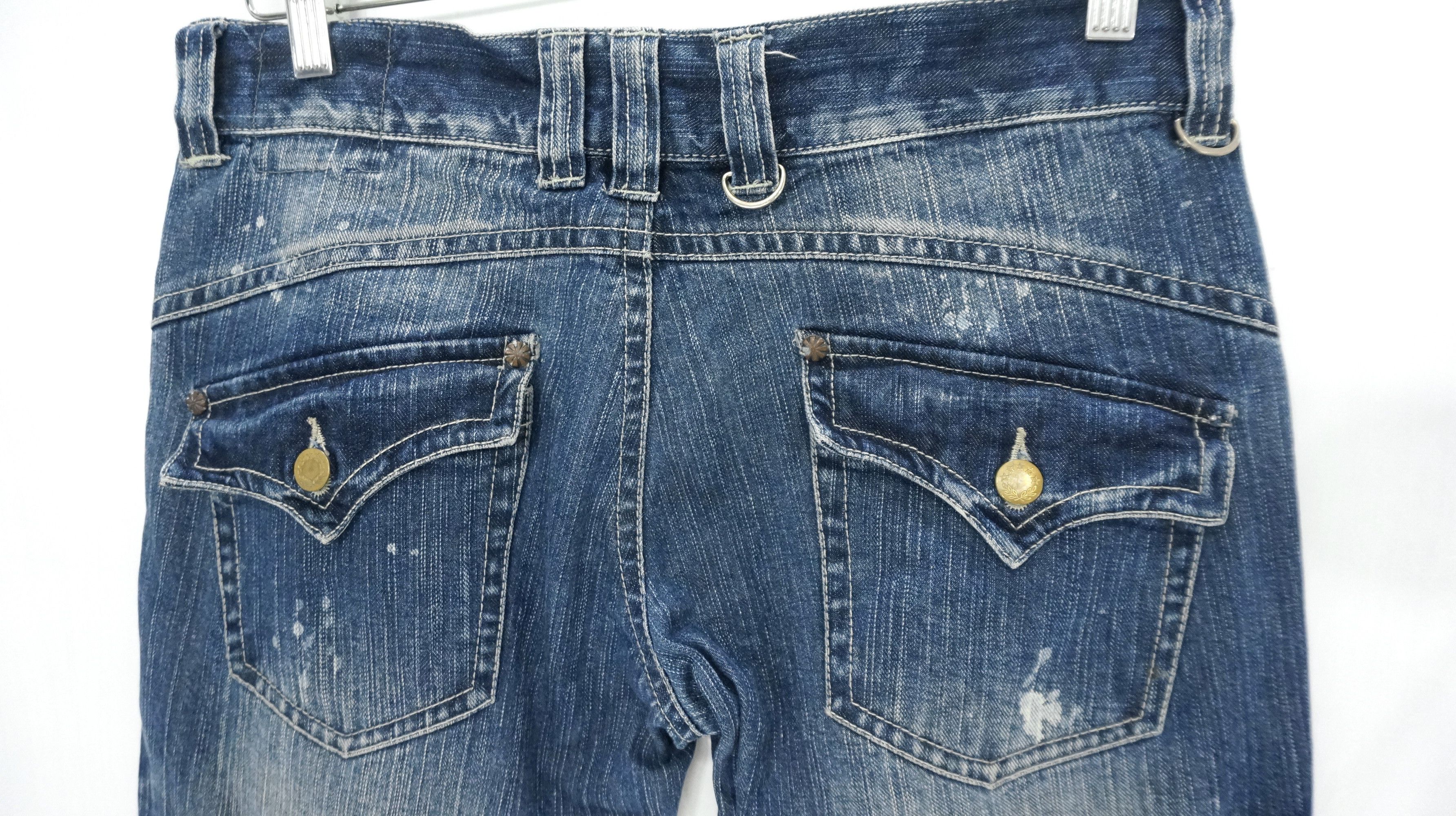 Japanese Brand VTG FLARE 🔥 VICE FAIRY Vintage Punk Distressed Jeans Size US 30 / EU 46 - 9 Thumbnail