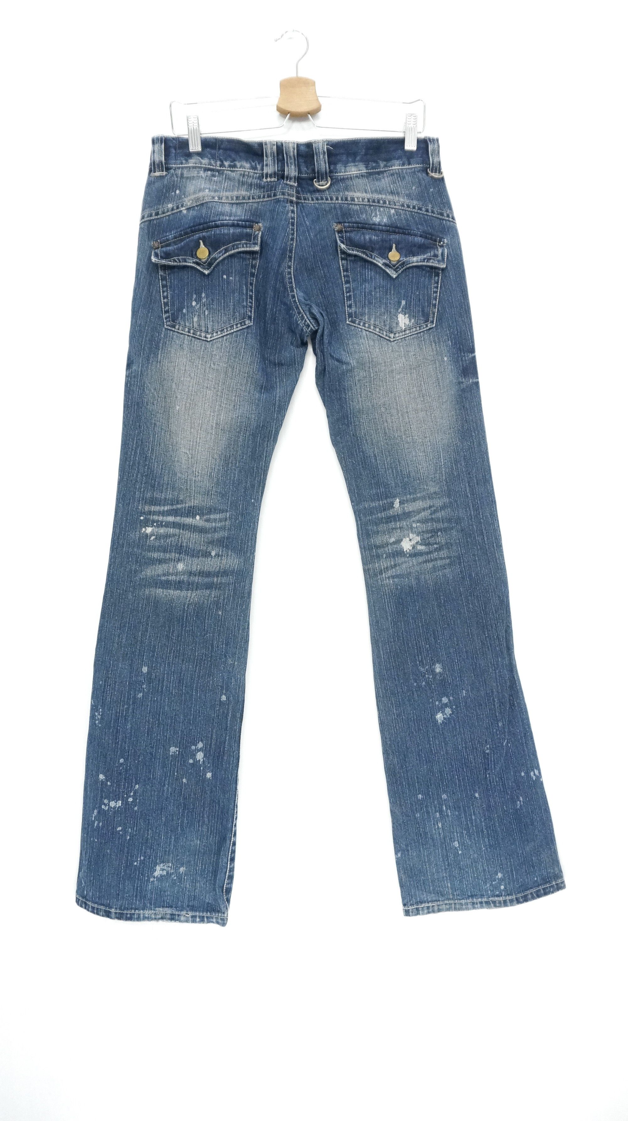 Japanese Brand VTG FLARE 🔥 VICE FAIRY Vintage Punk Distressed Jeans Size US 30 / EU 46 - 2 Thumbnail