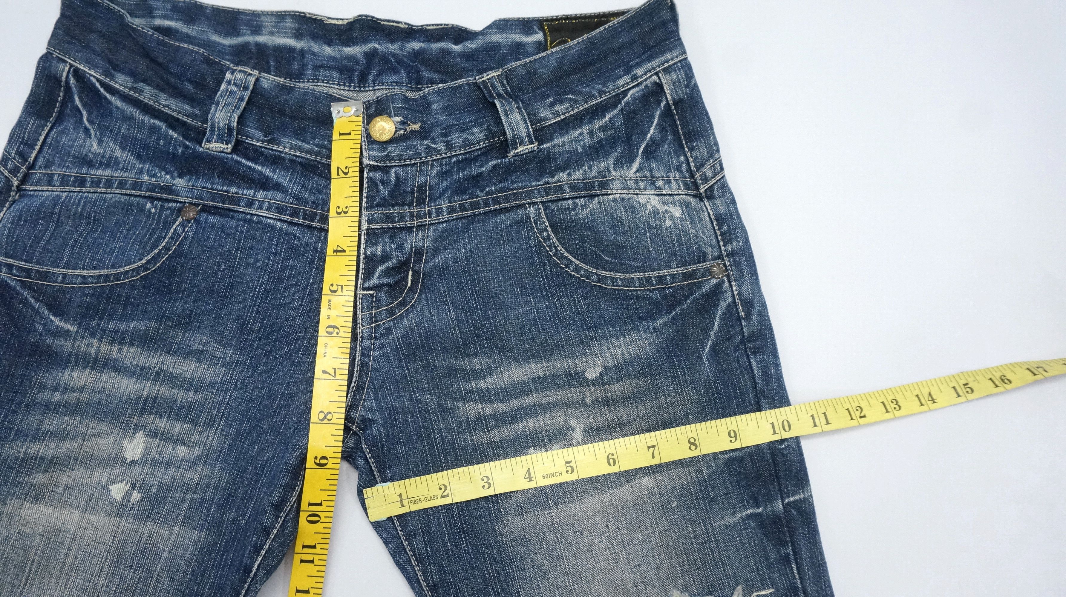 Japanese Brand VTG FLARE 🔥 VICE FAIRY Vintage Punk Distressed Jeans Size US 30 / EU 46 - 12 Thumbnail