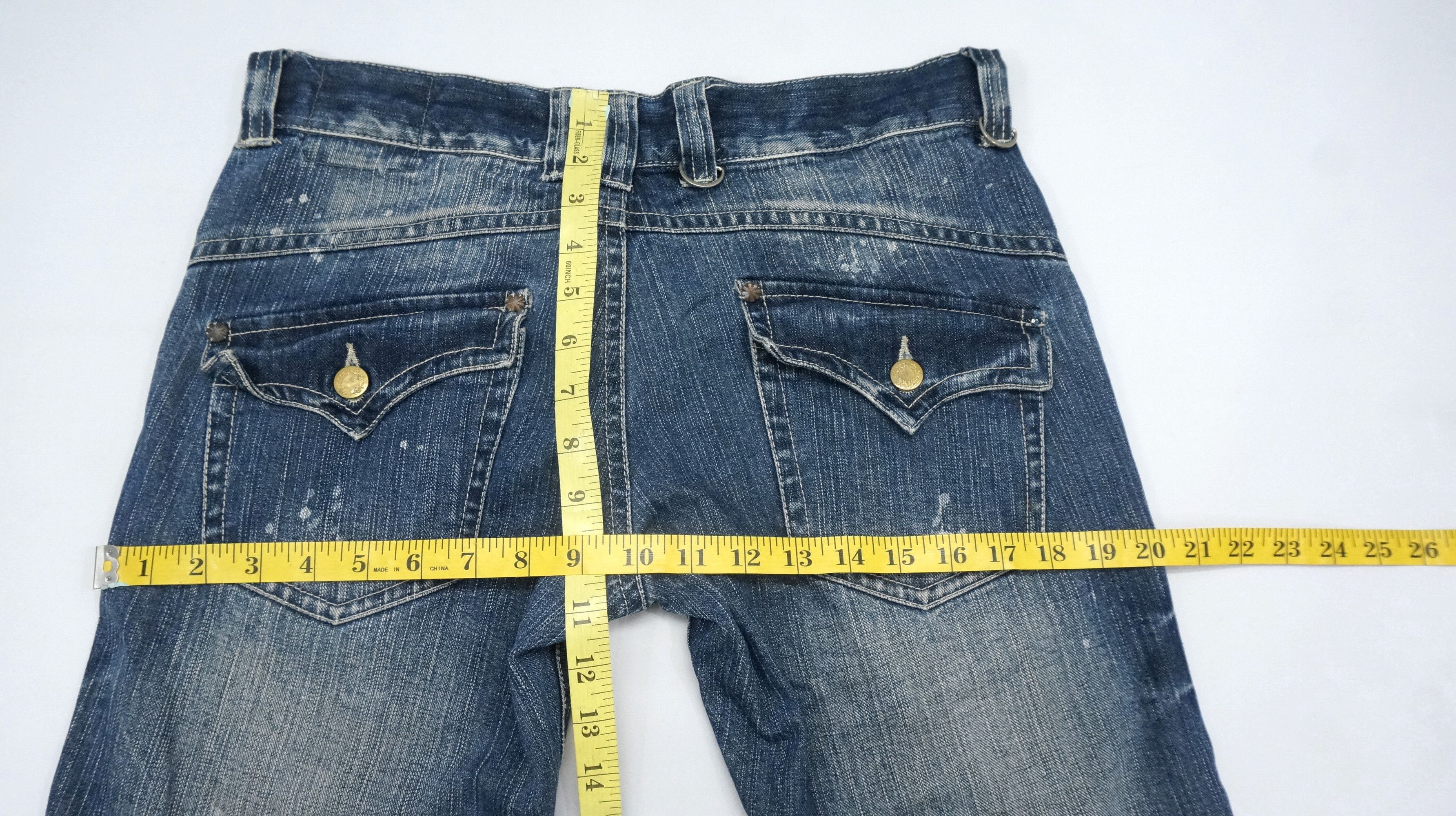 Japanese Brand VTG FLARE 🔥 VICE FAIRY Vintage Punk Distressed Jeans Size US 30 / EU 46 - 15 Thumbnail