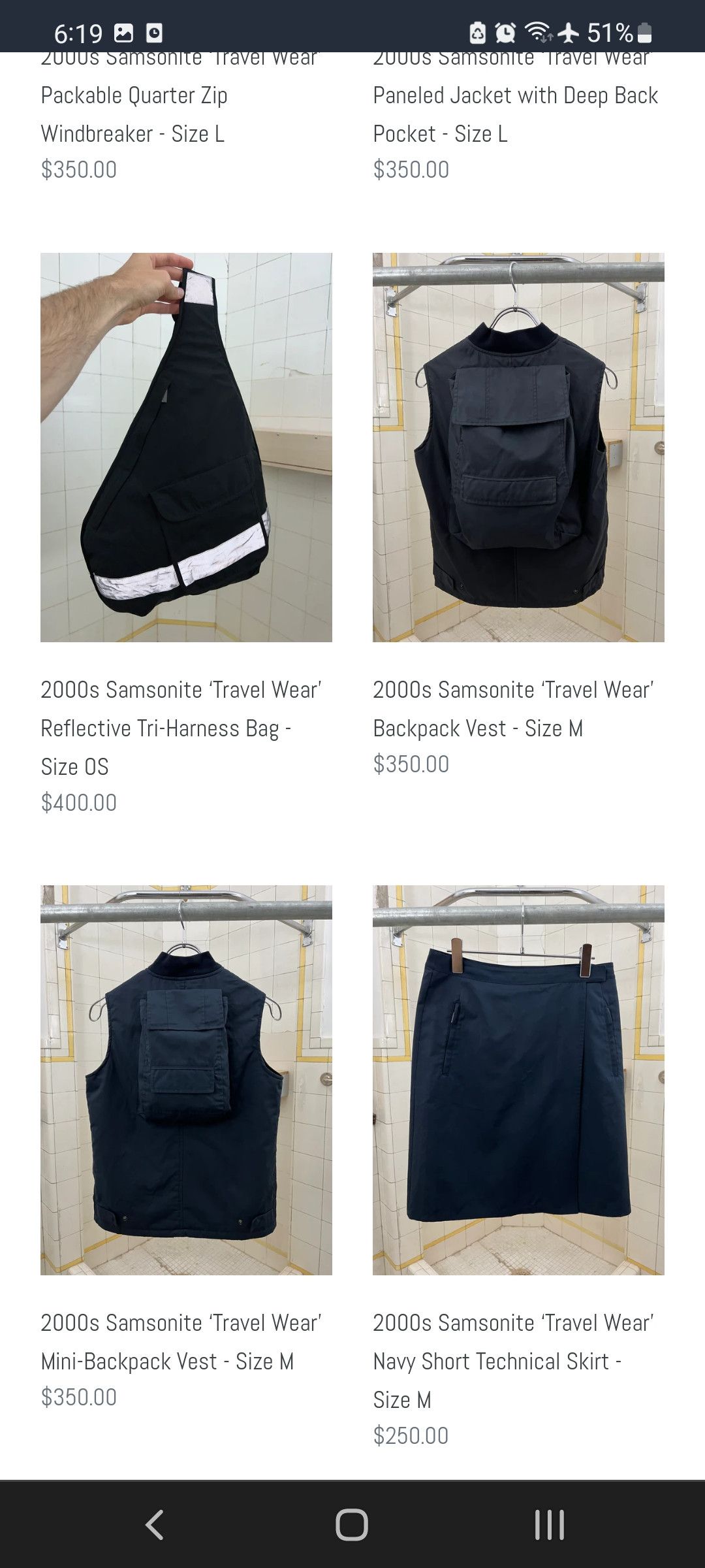 Samsonite Samsonite Hooded Nylon Vest with Backpack Size US L / EU 52-54 / 3 - 23 Thumbnail