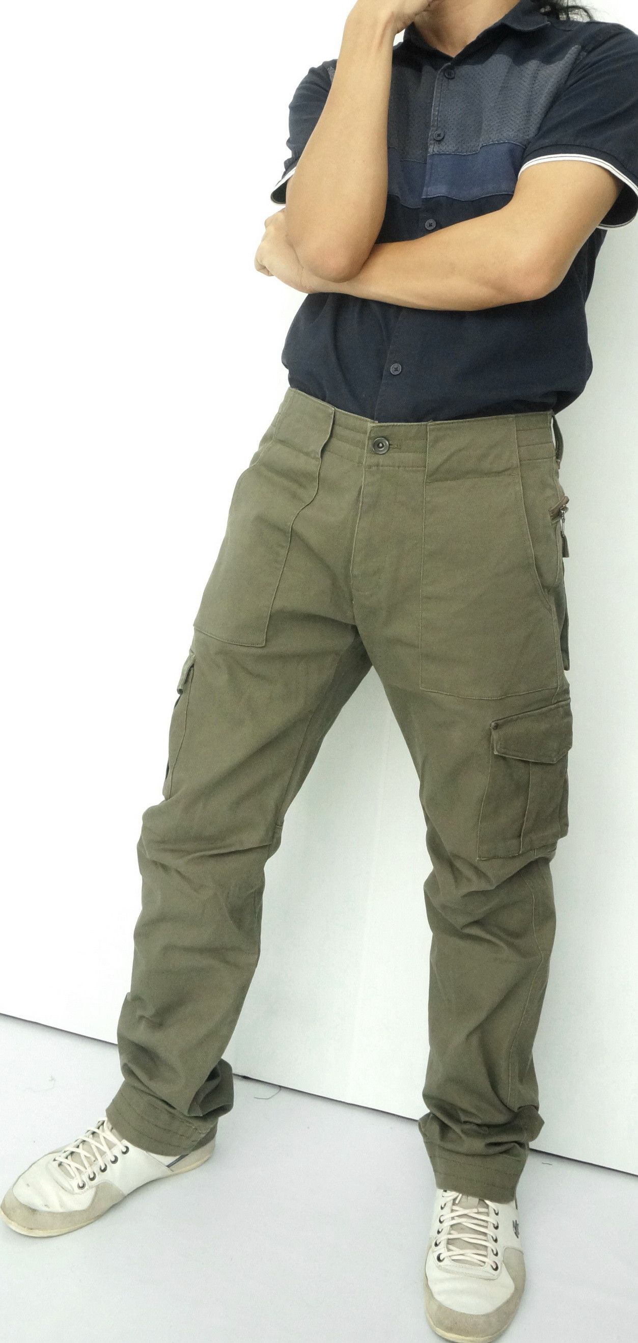 Boycott BOYCOTT Japan Military Back Zipper Slim Cargo Travis Style Size US 29 - 5 Thumbnail