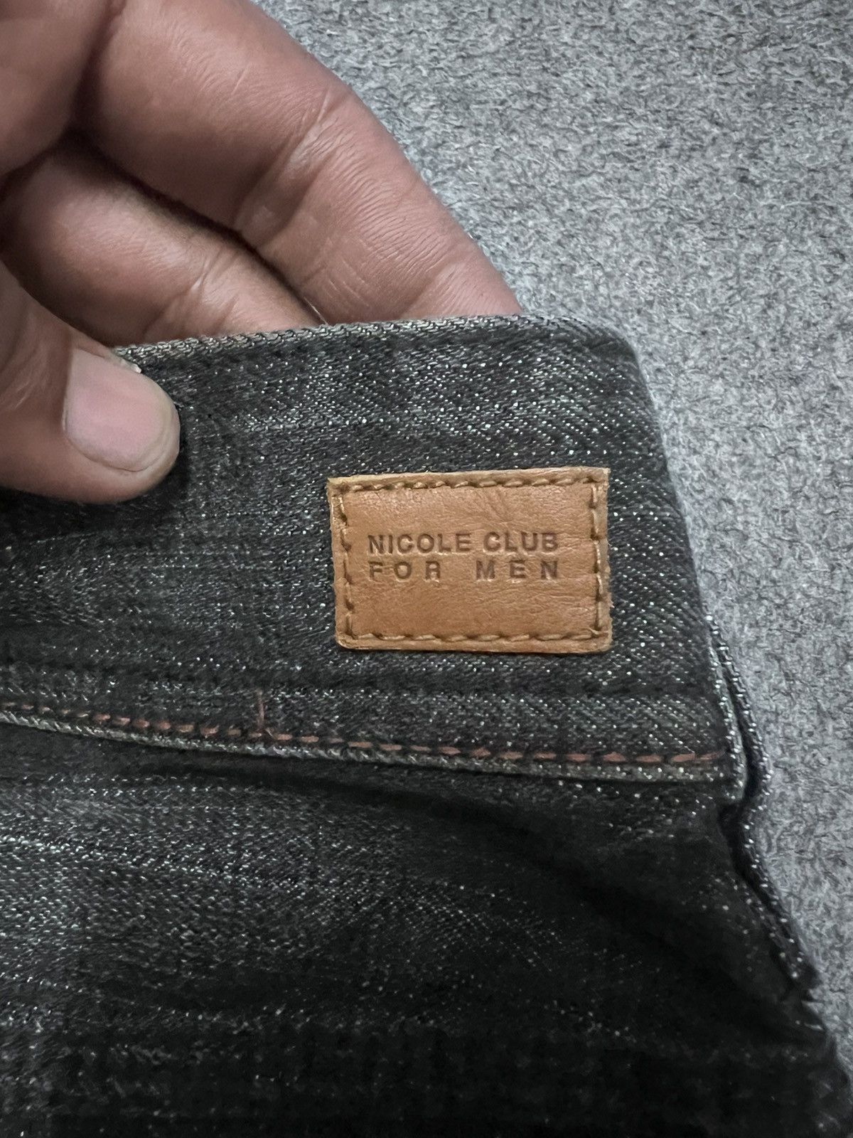 Other FLARED💥NICOLE CLUB DISTRESSED DENIM TWIST PANT Size US 33 - 7 Thumbnail