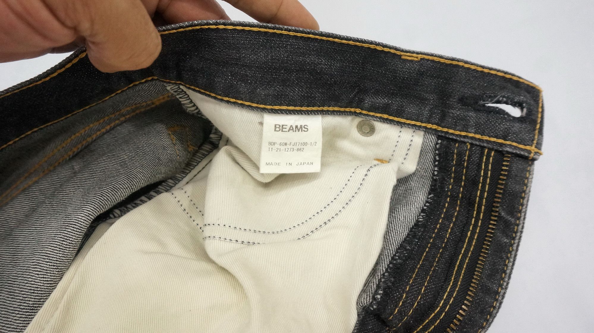 Beams Plus Rare BEAMS Japan Vintage Faded Black Jeans Size US 32 / EU 48 - 18 Thumbnail