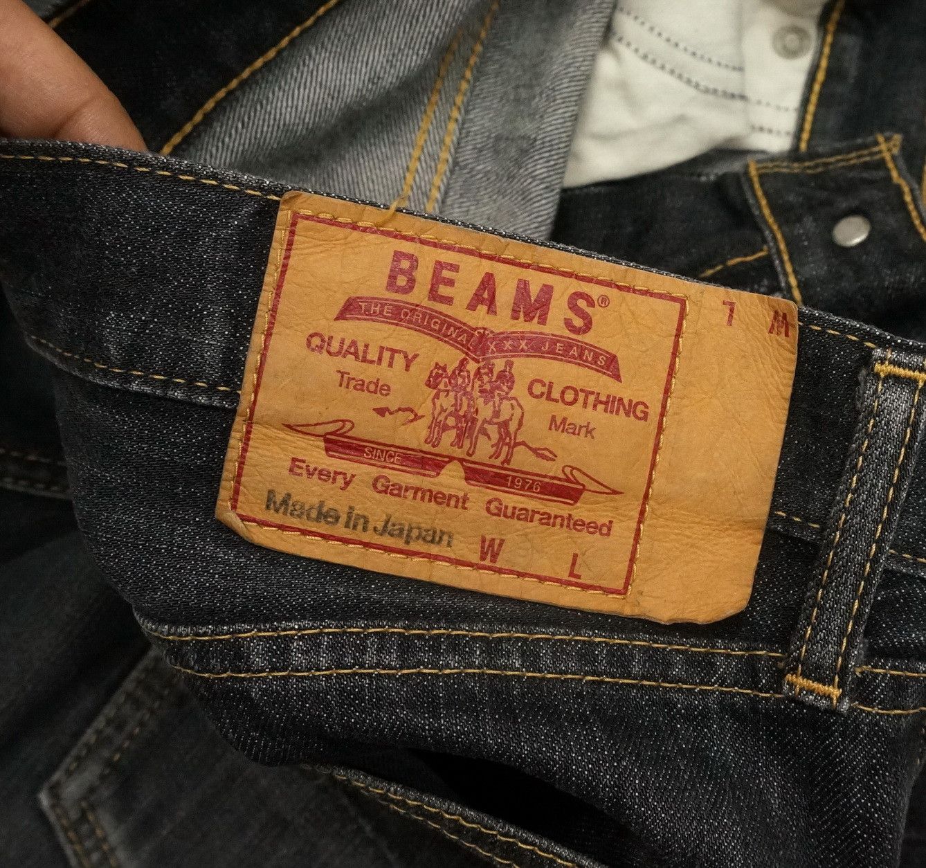 Beams Plus Rare BEAMS Japan Vintage Faded Black Jeans Size US 32 / EU 48 - 4 Thumbnail