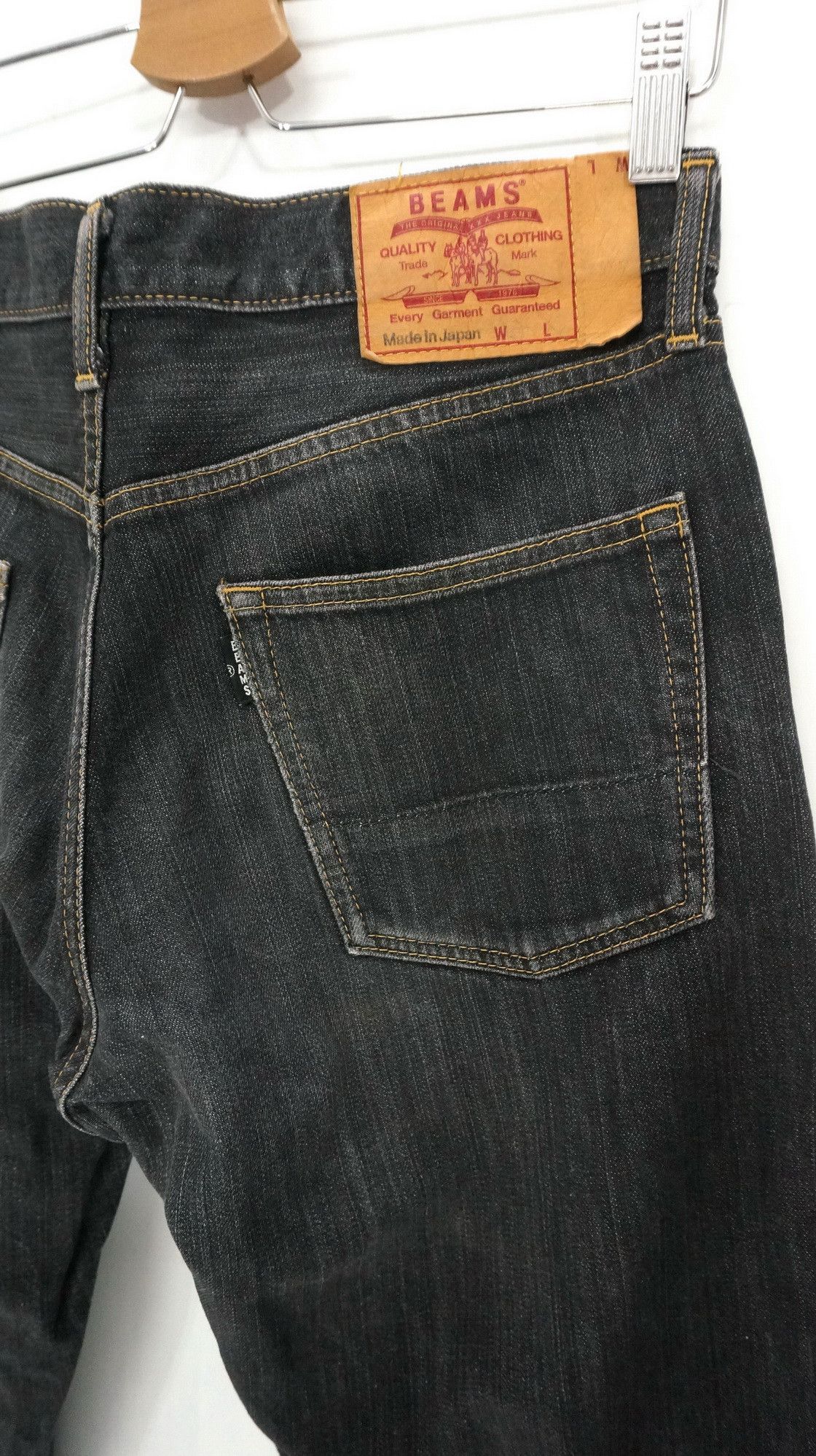 Beams Plus Rare BEAMS Japan Vintage Faded Black Jeans Size US 32 / EU 48 - 3 Thumbnail