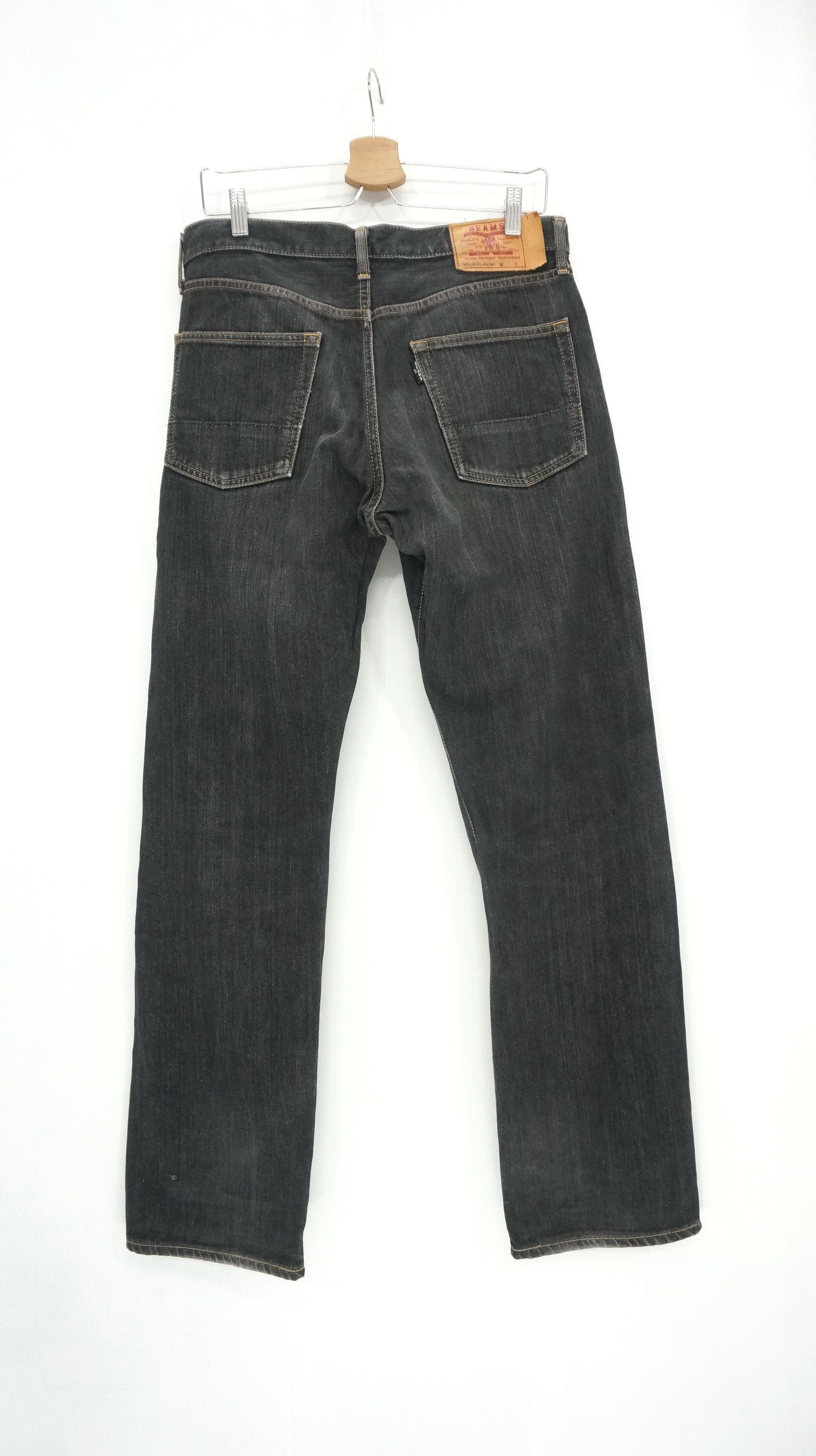 Beams Plus Rare BEAMS Japan Vintage Faded Black Jeans Size US 32 / EU 48 - 1 Thumbnail