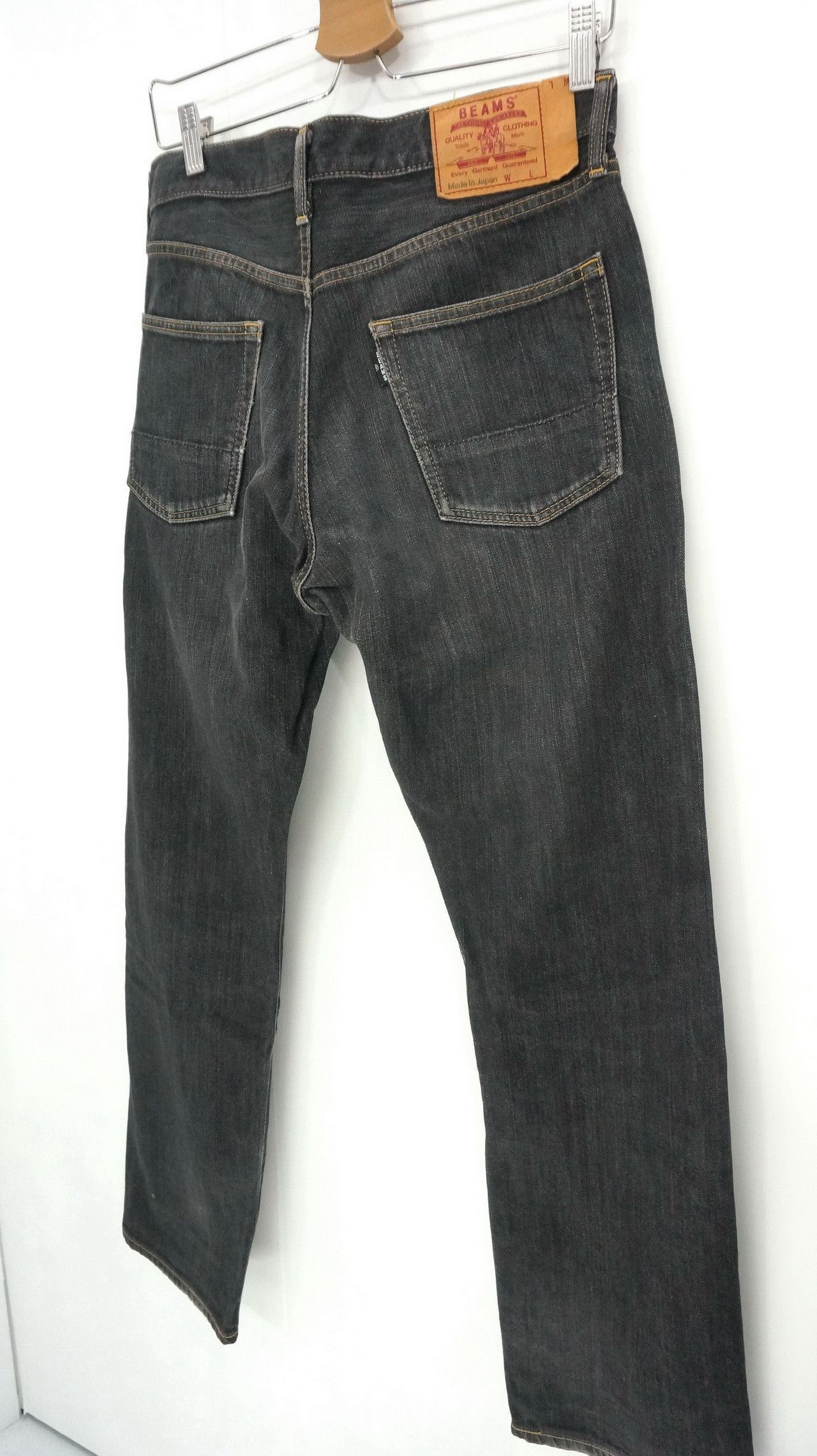Beams Plus Rare BEAMS Japan Vintage Faded Black Jeans Size US 32 / EU 48 - 10 Thumbnail