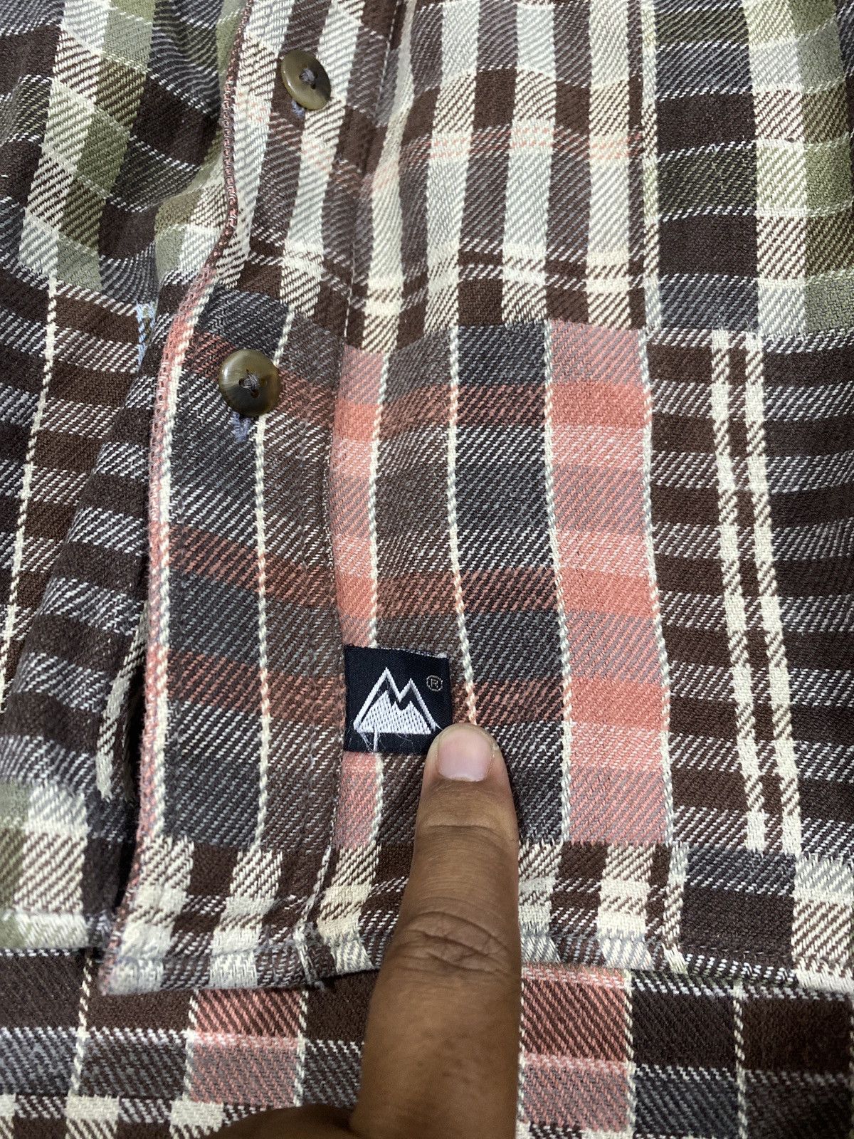 Japanese Brand FIRSTDOWN PATCHWORK FLANNEL WORK SHIRT STYLE Size US L / EU 52-54 / 3 - 5 Thumbnail