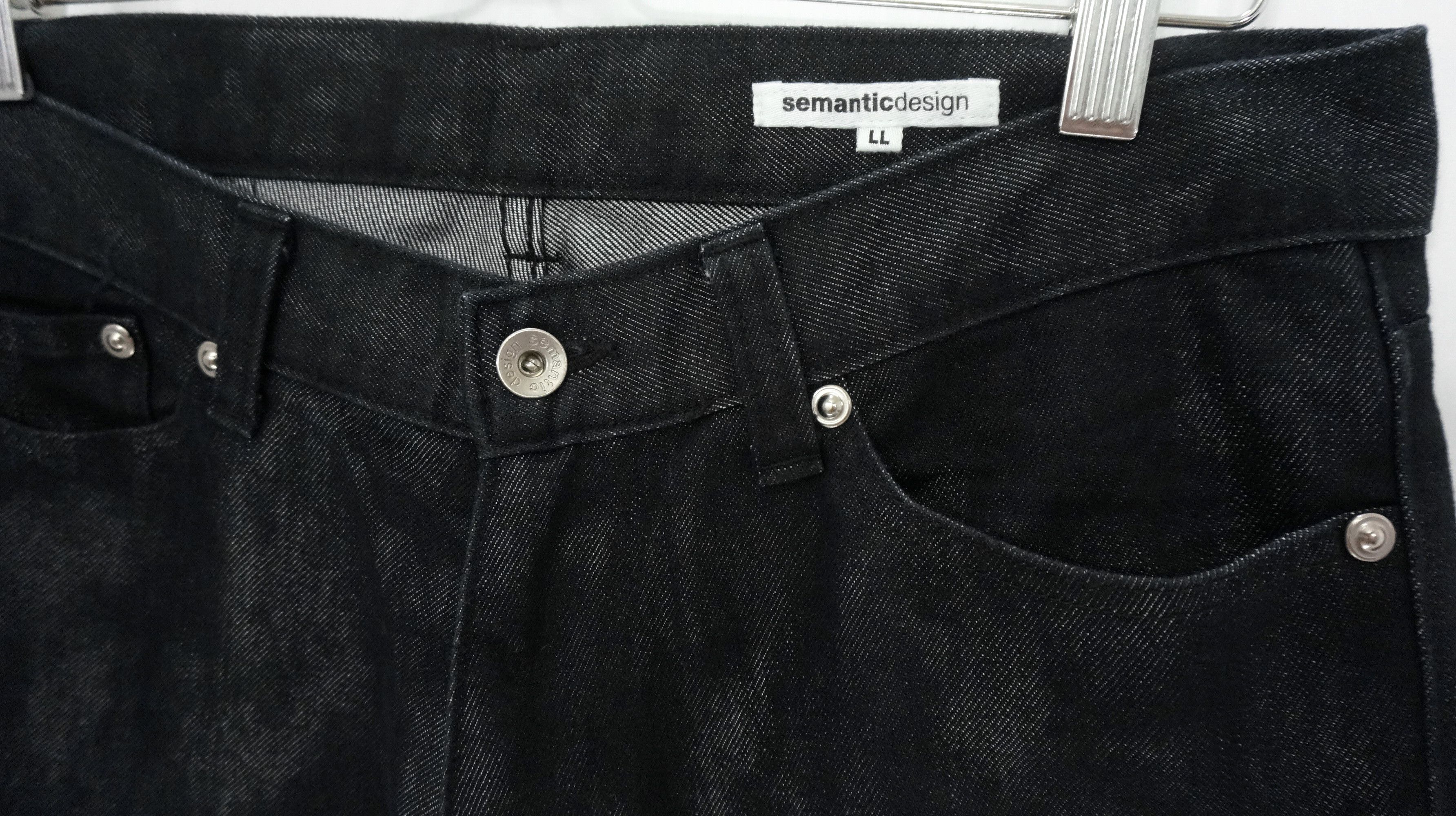 semanticdesign 🔥 Semantic Design Acid Black Denim Flare Jeans Pants Size US 31 - 5 Thumbnail