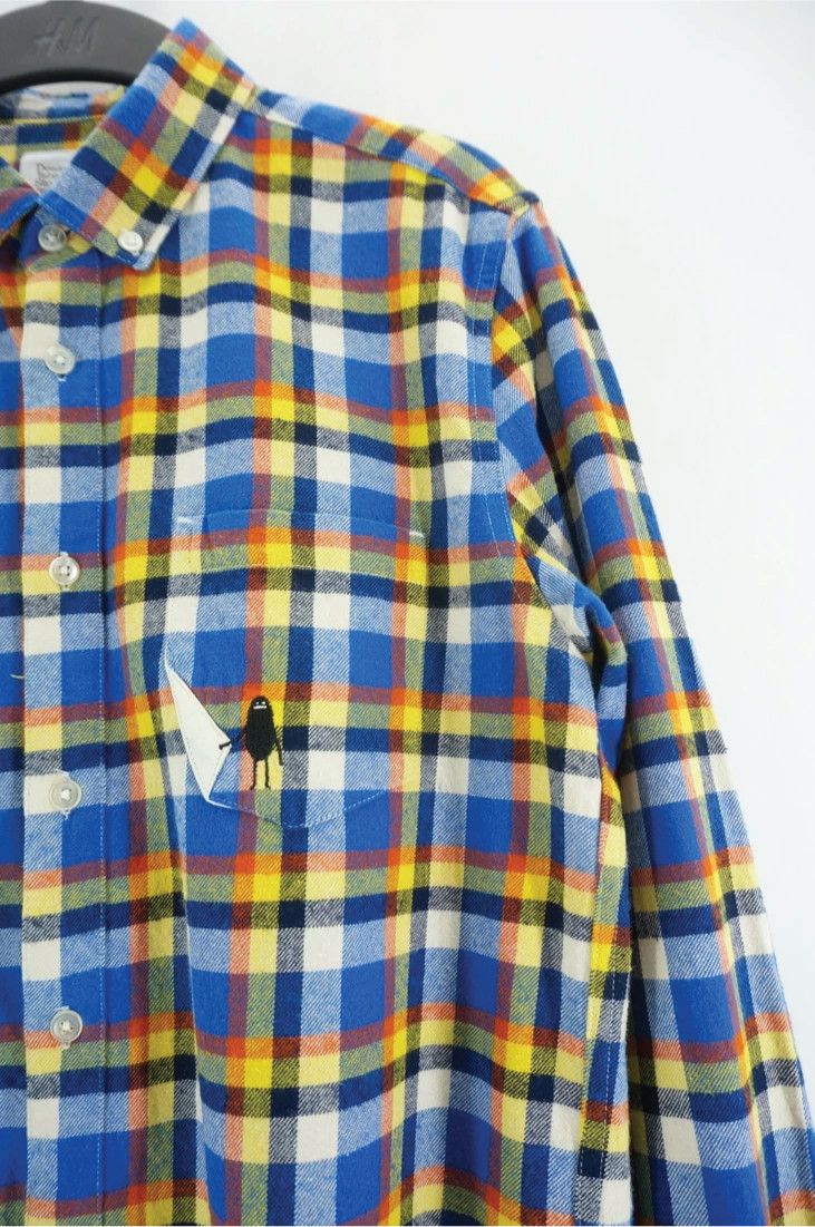 Japanese Brand Vintage GRANIPH Shadow Monster Embroidery Long Sleeve Shirt Size US S / EU 44-46 / 1 - 7 Thumbnail
