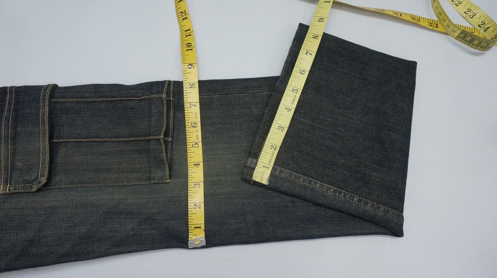 Japanese Brand K.T Kiyoko Takase Browned Off Women's Cargo Jeans Size 28" / US 6 / IT 42 - 11 Thumbnail